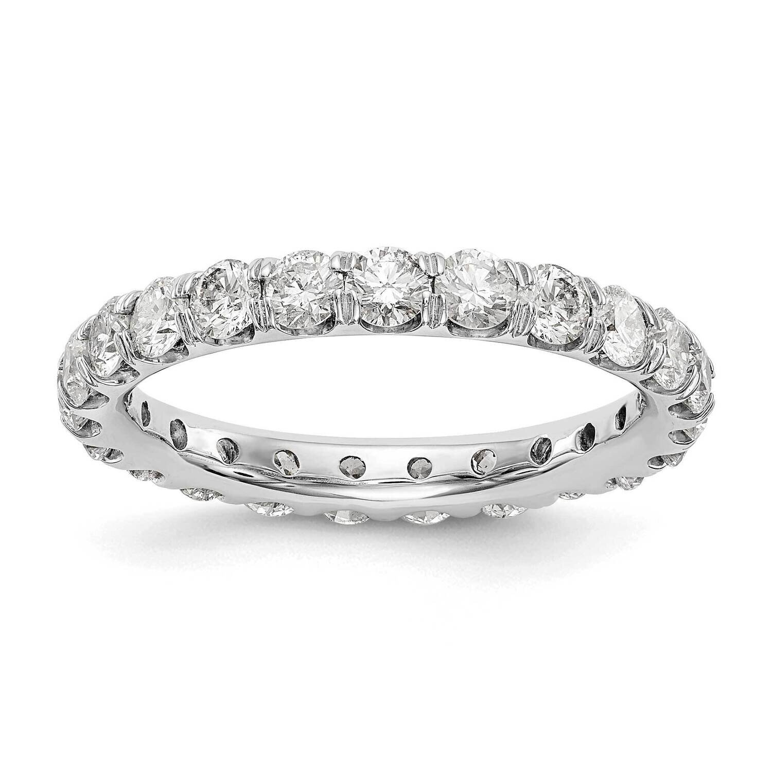 Diamond Vs/Si, D E F, 2Ct. Eternity Band 14k White Gold True Origin Lab Grown ET0005-200-45W4LD, MP…