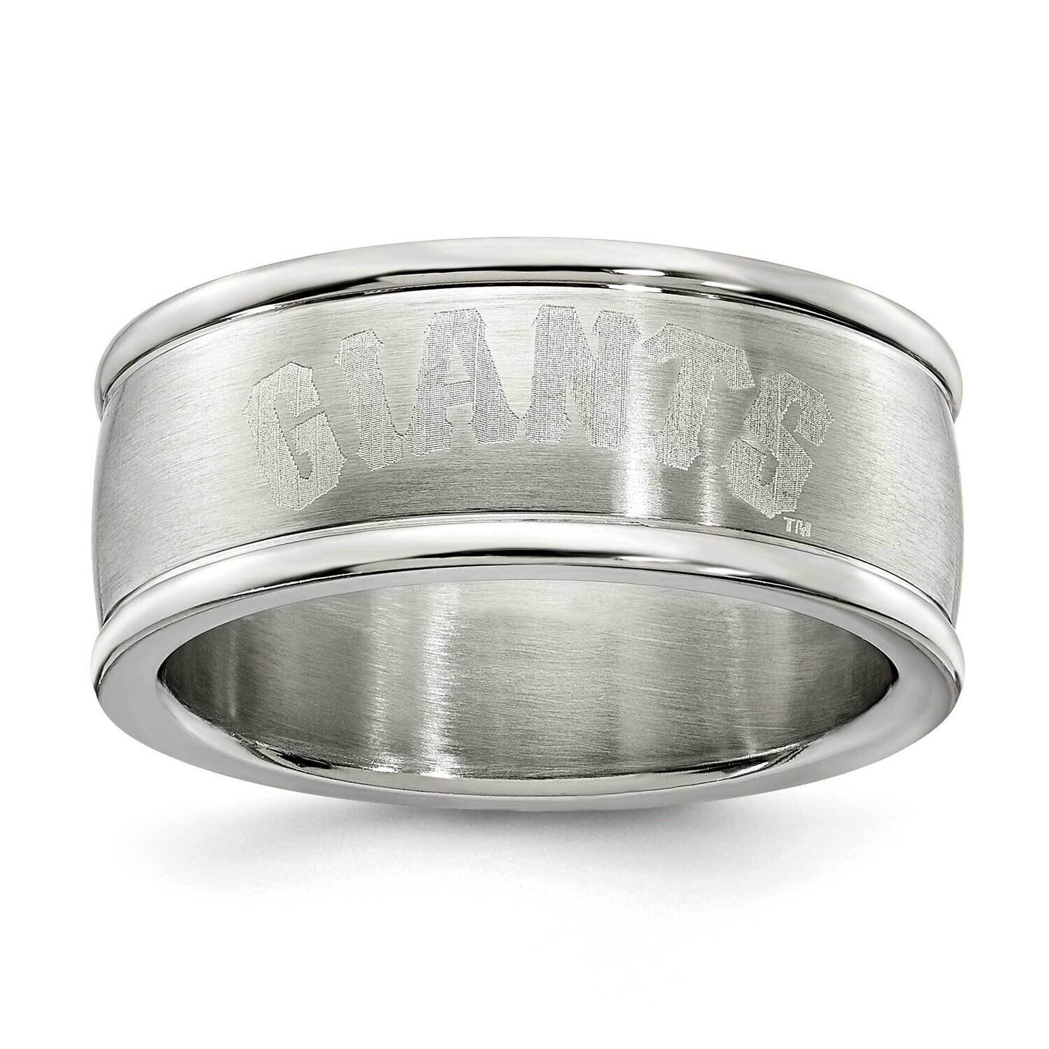 San Fran Giants Logo Band Ring Sz6 Stainless Steel GIT035-SZ6