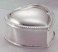 Heart Jewelry Box Silver-plated GL932