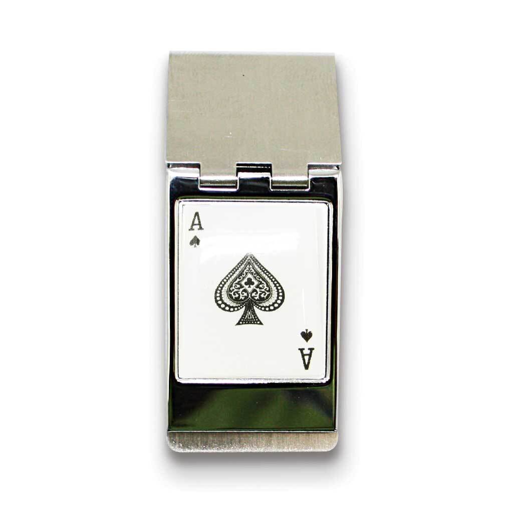 Ace Hinged Money Clip Silver-tone GM12361