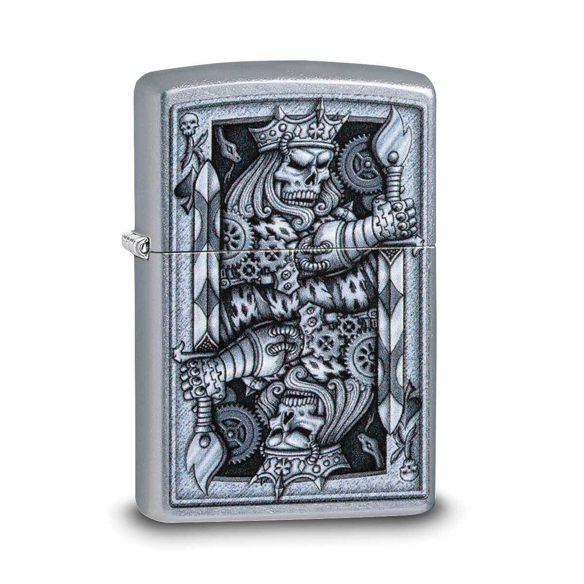 Zippo Street Chrome King Of Skulls Lighter GM22107, MPN: GM22107, 191693090857