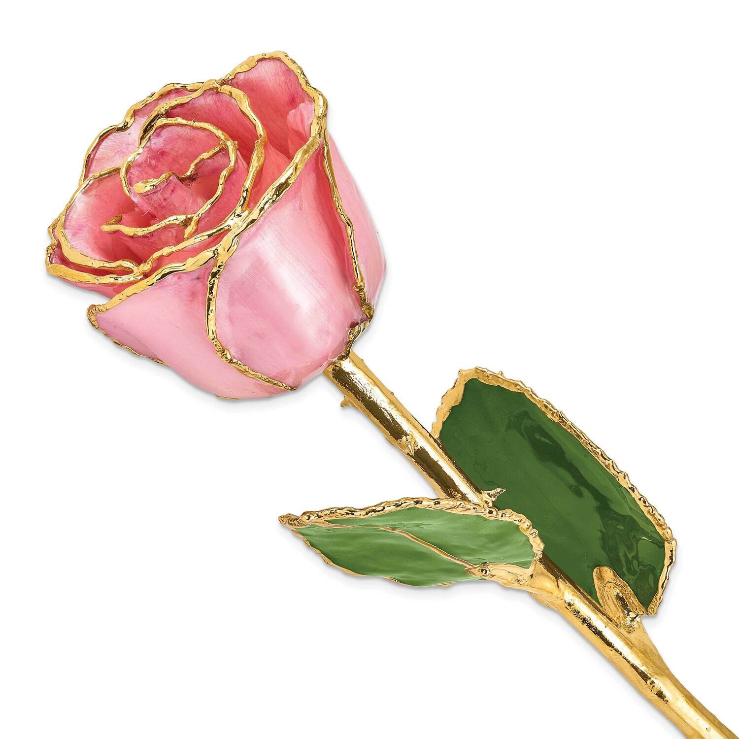 Pink Pearl Rose Lacquer Dipped Gold Trim GM22718, MPN: GM22718, 812465021113