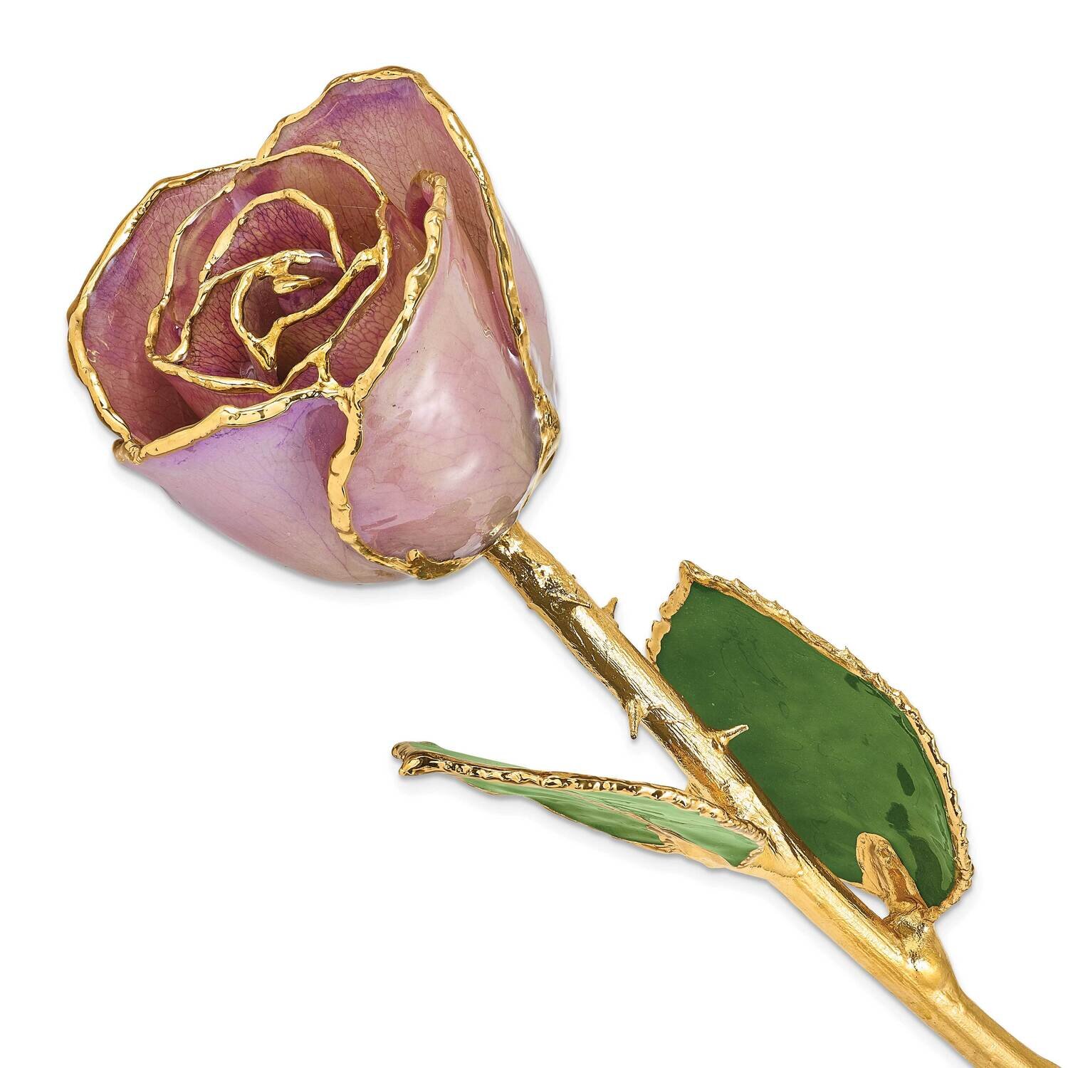 Lavender Rose Lacquer Dipped Gold Trim GM22720, MPN: GM22720, 812465022967