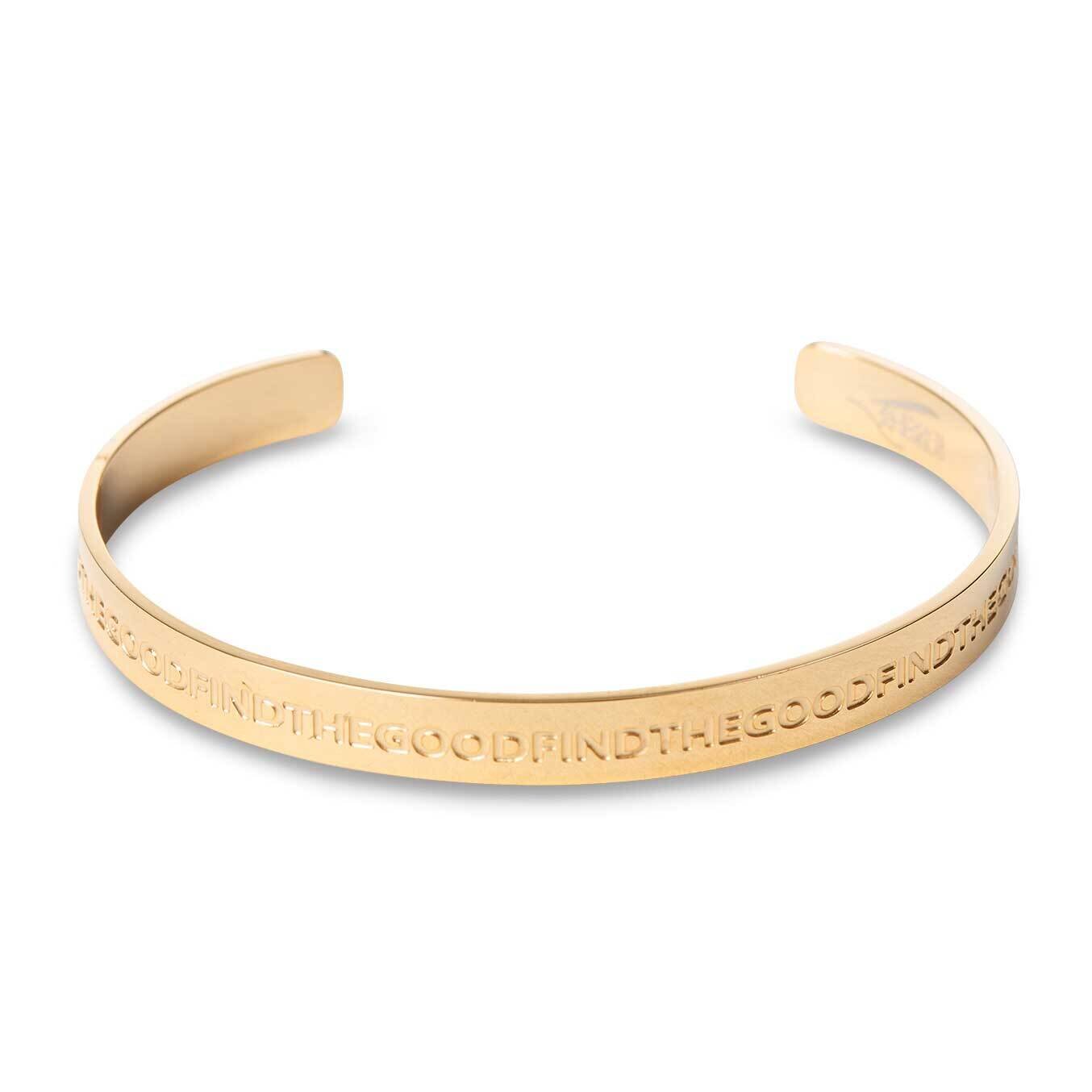 Stainless Steel Find The Good Bracelet Gold-tone GM23661