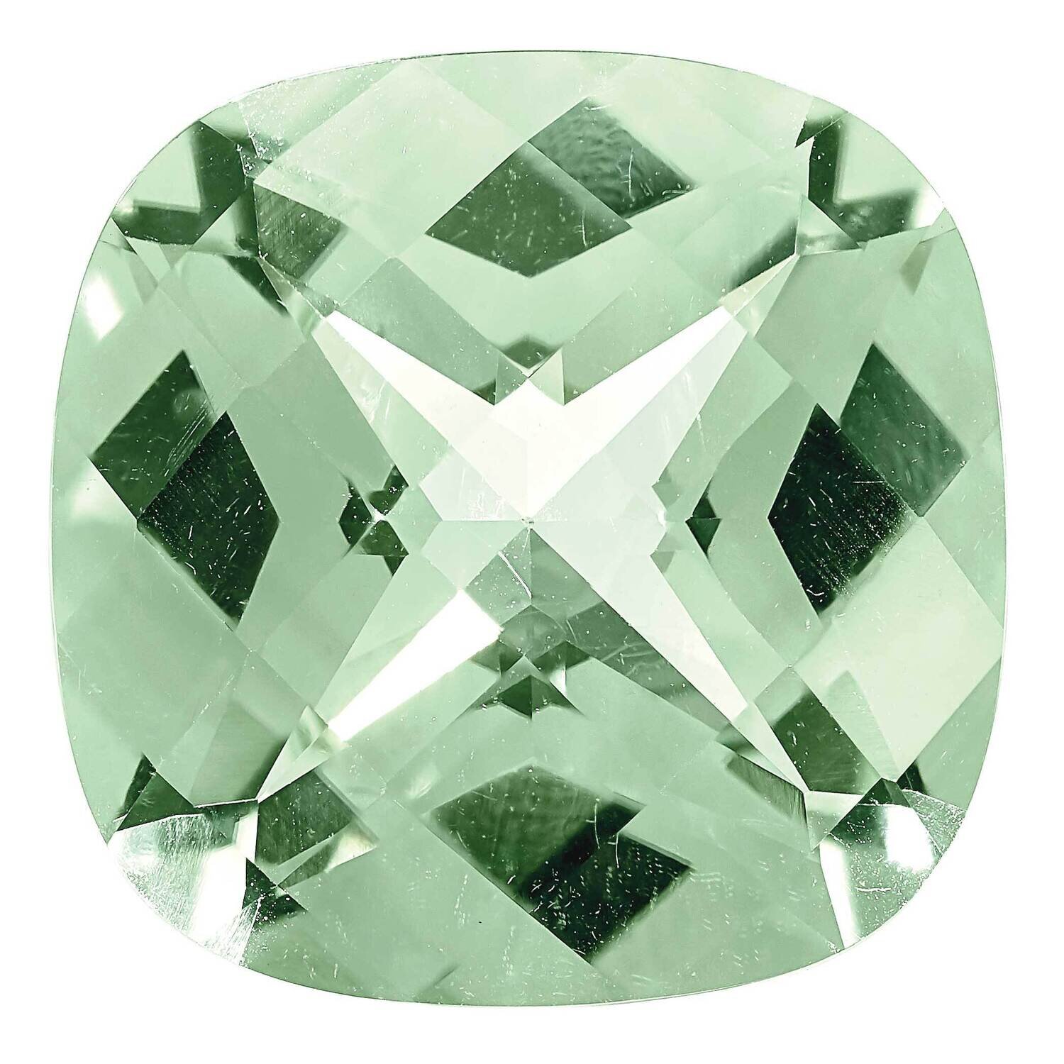 Green Quartz 6mm Cushion Checkerboard AA Quality GQ-0600-CUX-AA, MPN: GQ-CUX-AA,