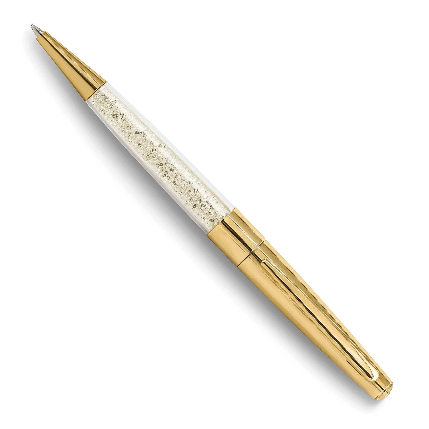 Clear Crystal Filled Ballpoint Pen Gold-tone JBP112G, MPN: JBP112G, 883957958736