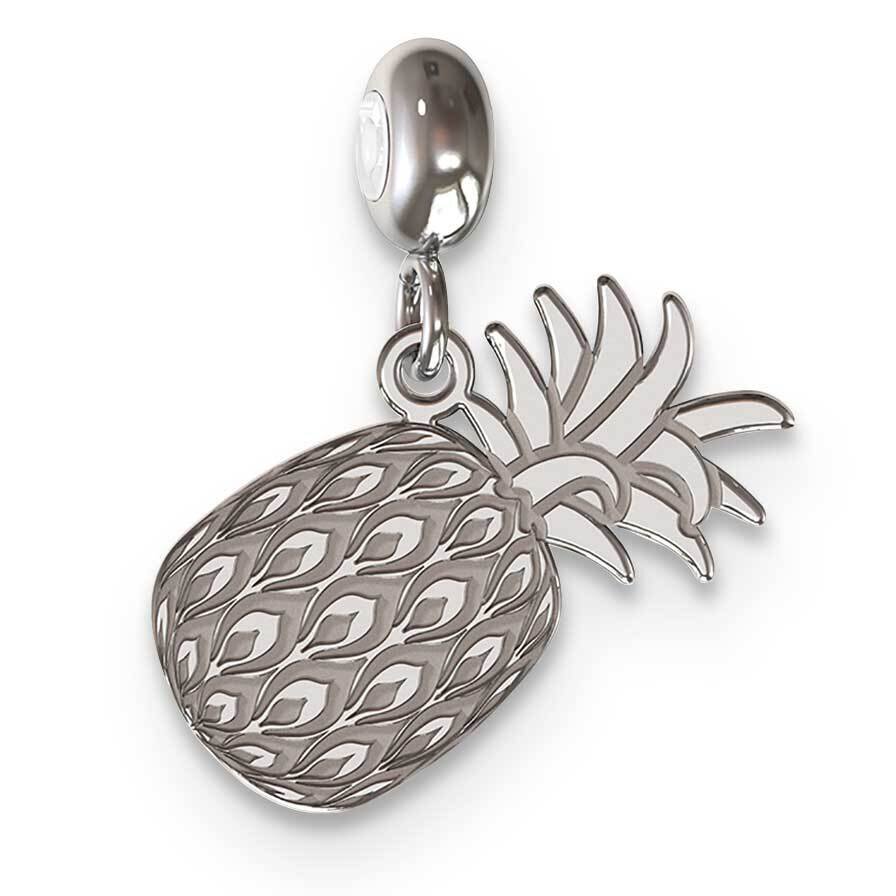 Memi Pineapple Charm Sterling Silver Rhodium-plated ME159-SS, MPN: ME159-SS,