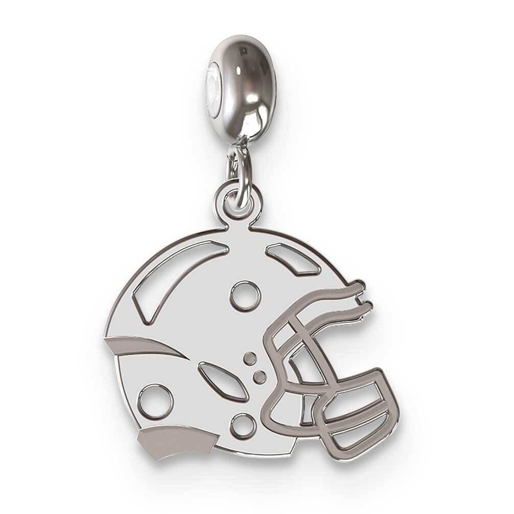 Memi Football Helmet Charm Sterling Silver Rhodium-plated ME187-SS, MPN: ME187-SS,