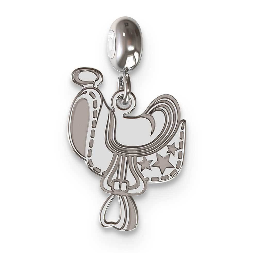 Memi Saddle Charm Sterling Silver Rhodium-plated ME191-SS, MPN: ME191-SS,