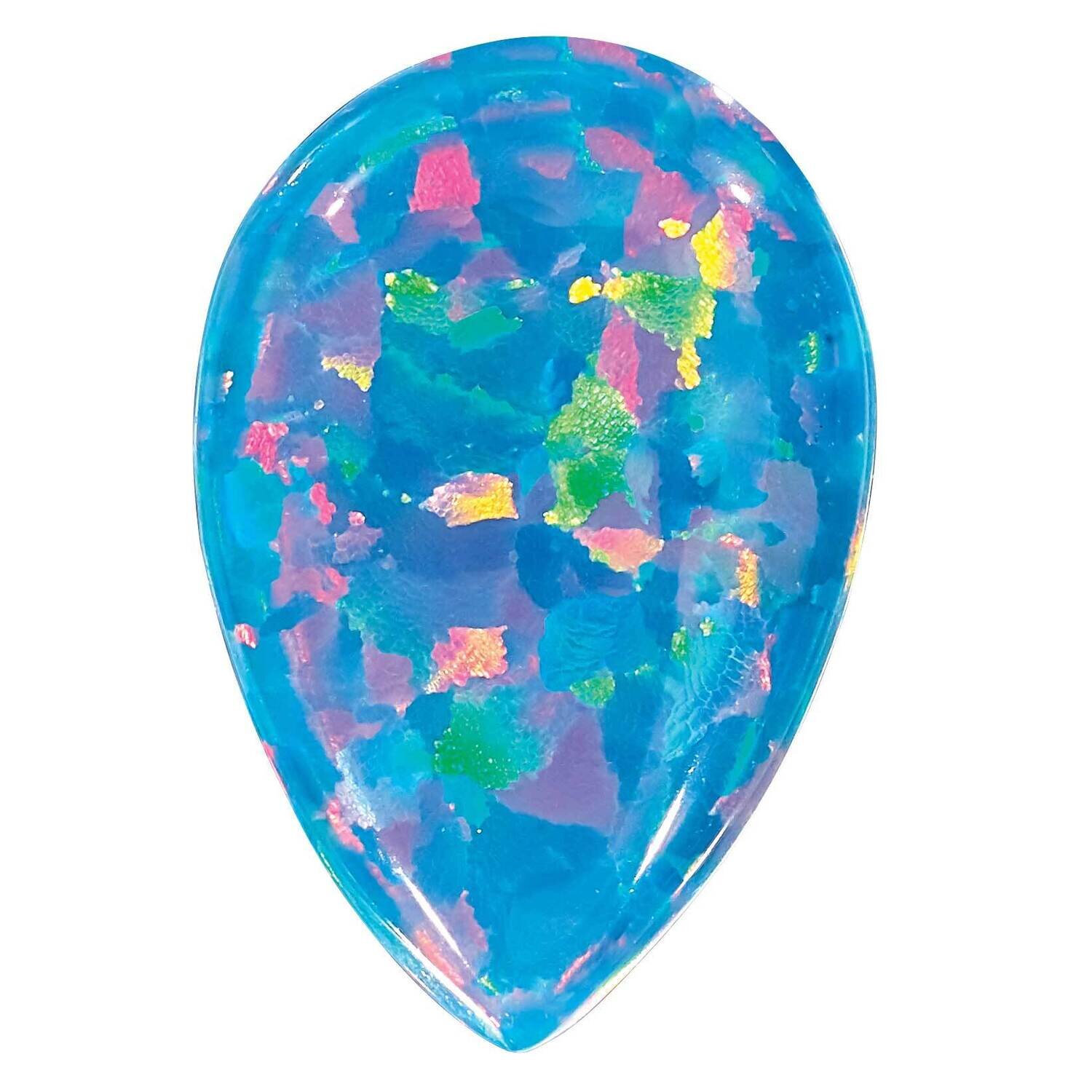 Imitation Opal Black 5x3mm Pear Cabochon OI-0503-PSC-BK, MPN: OI-PSC-BK,