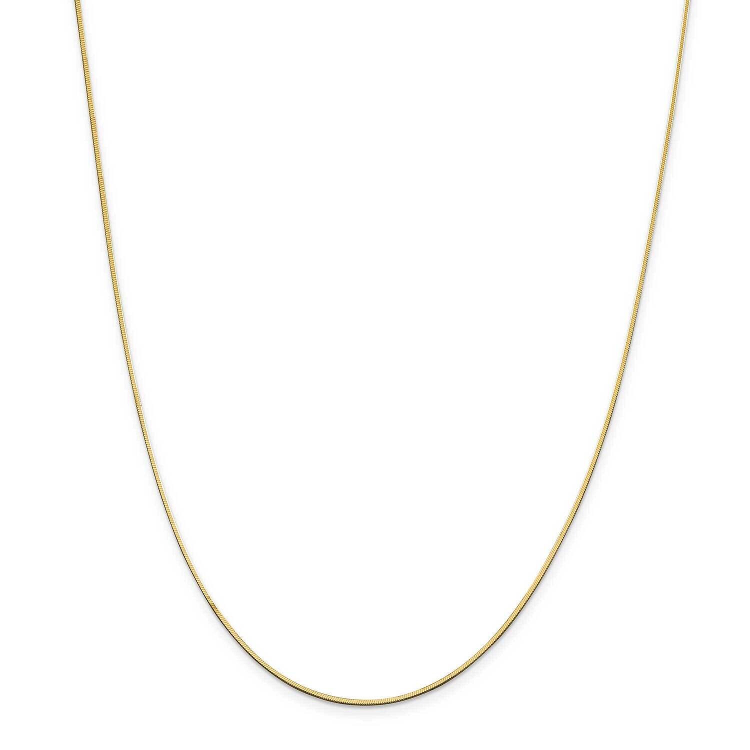 1.40mm Octagonal Snake Chain 14k Gold OSA150-16, MPN: OSA150, 886774103495