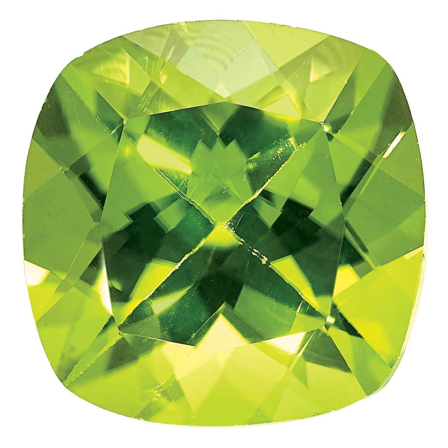 Peridot 5mm Sq Cush AA Quality PE-0500-CUF-AA, MPN: PE-CUF-AA,