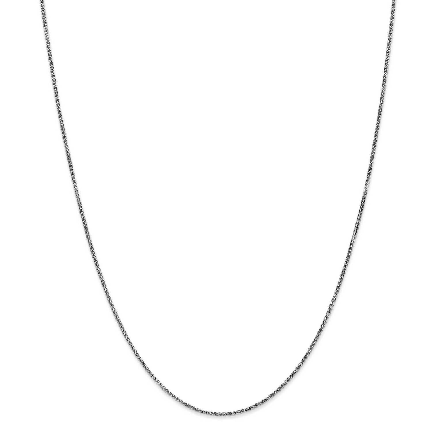 1.2mm Solid Diamond-Cut Spiga Chain 14k White Gold PEN127-18, MPN: PEN127, 886774431093
