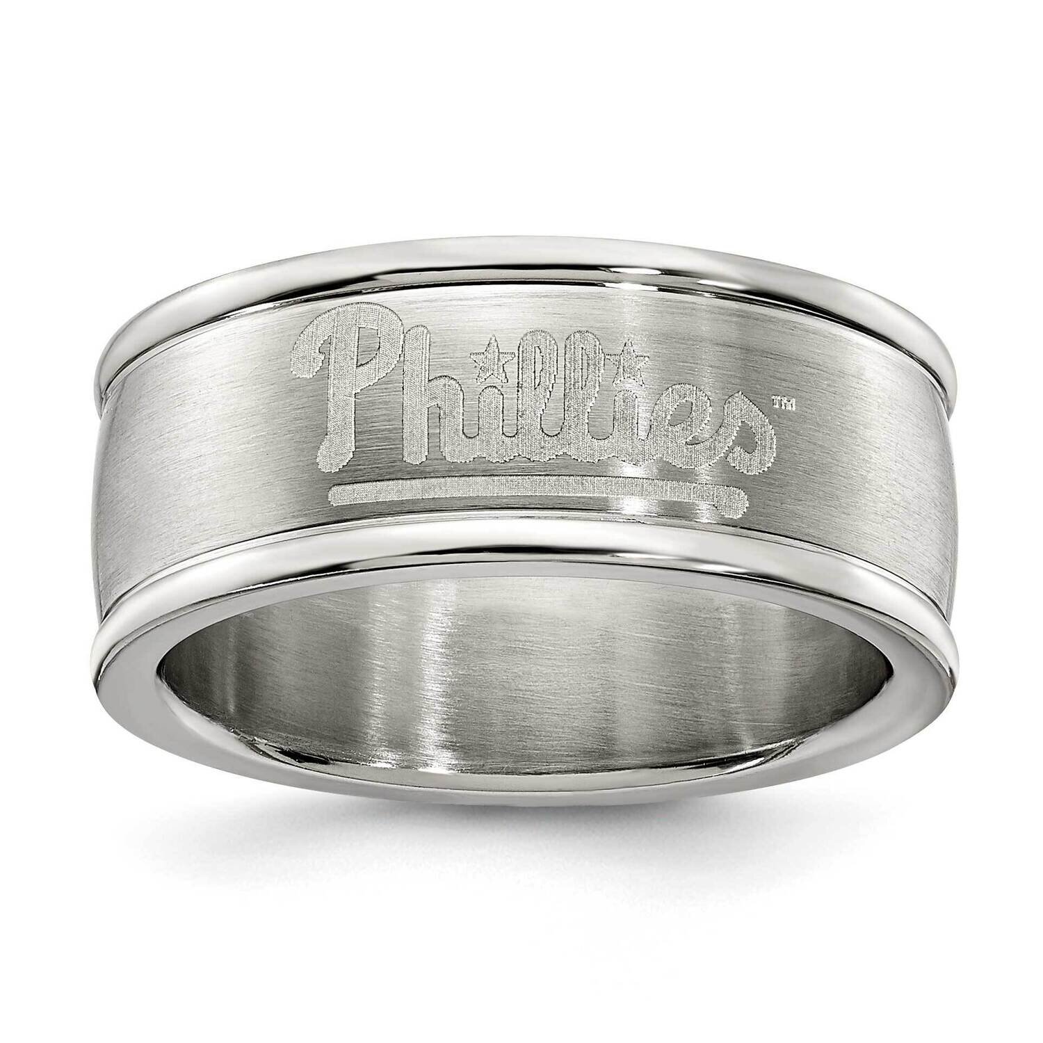 Philadelphia Phillies Logo Band Ring Stainless Steel PHI035-SZ6