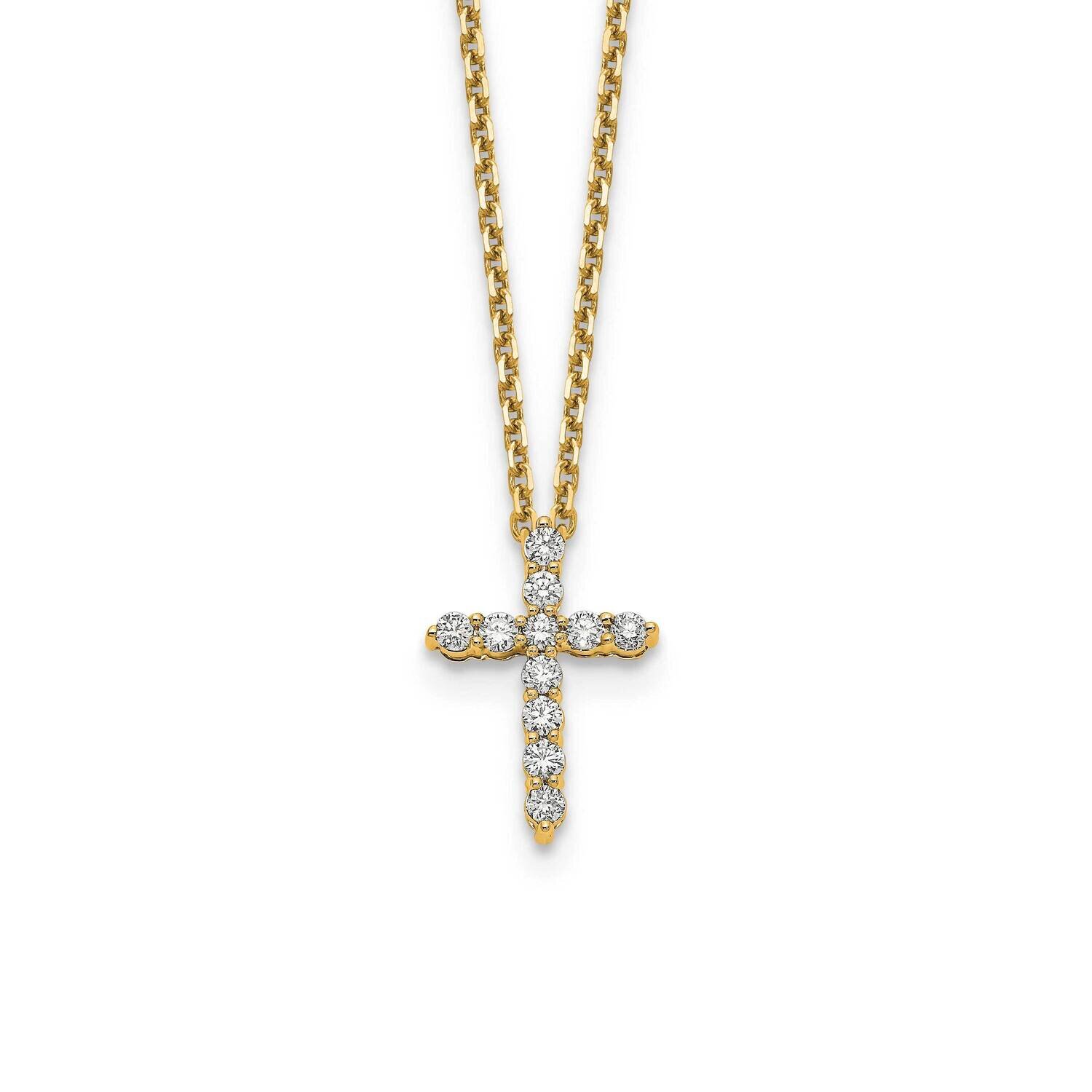 Cross Pendant with Chain 14k Gold PM1000-033-YA, MPN: PM1000-033-YLD, 191101806025