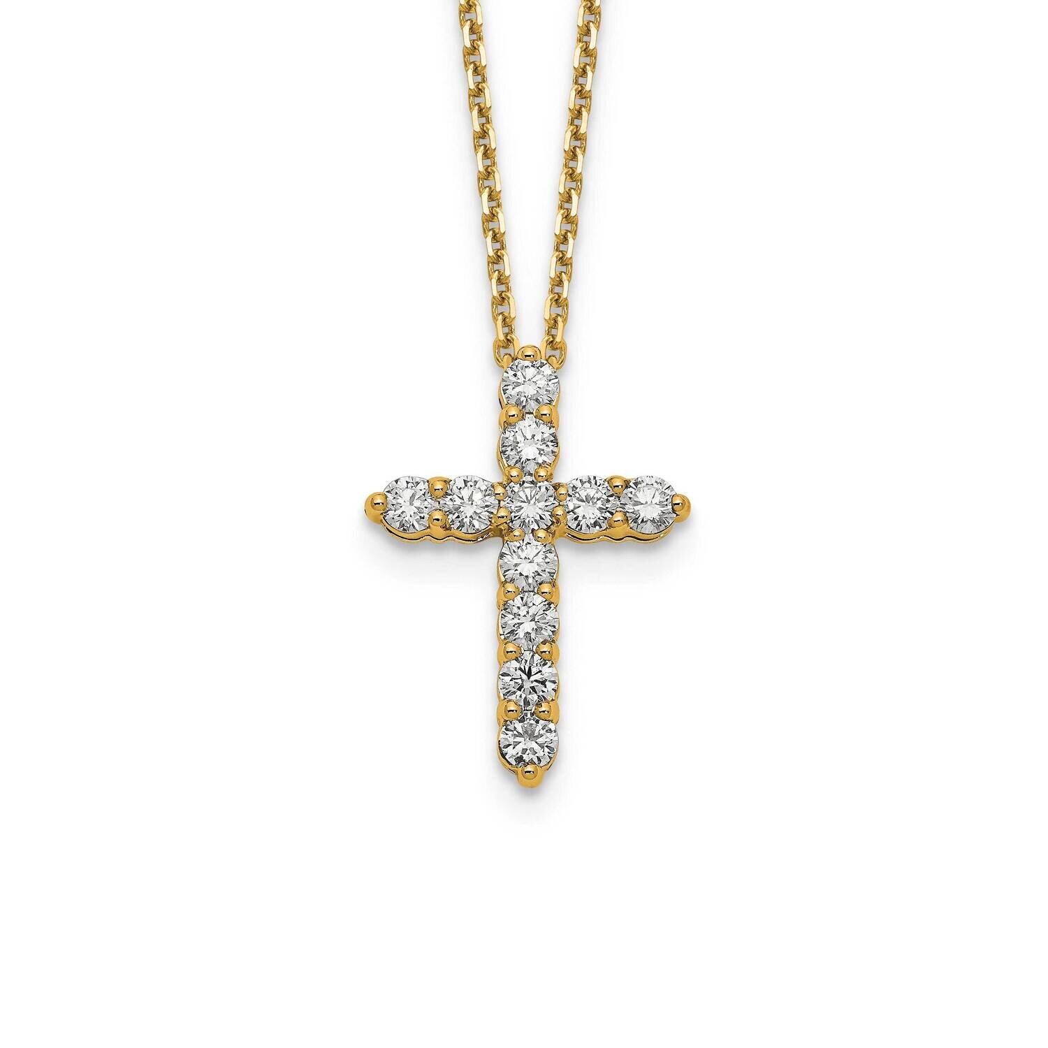 Cross Pendant with Chain 14k Gold PM1000-100-YA, MPN: PM1000-100-YLD, 191101806056