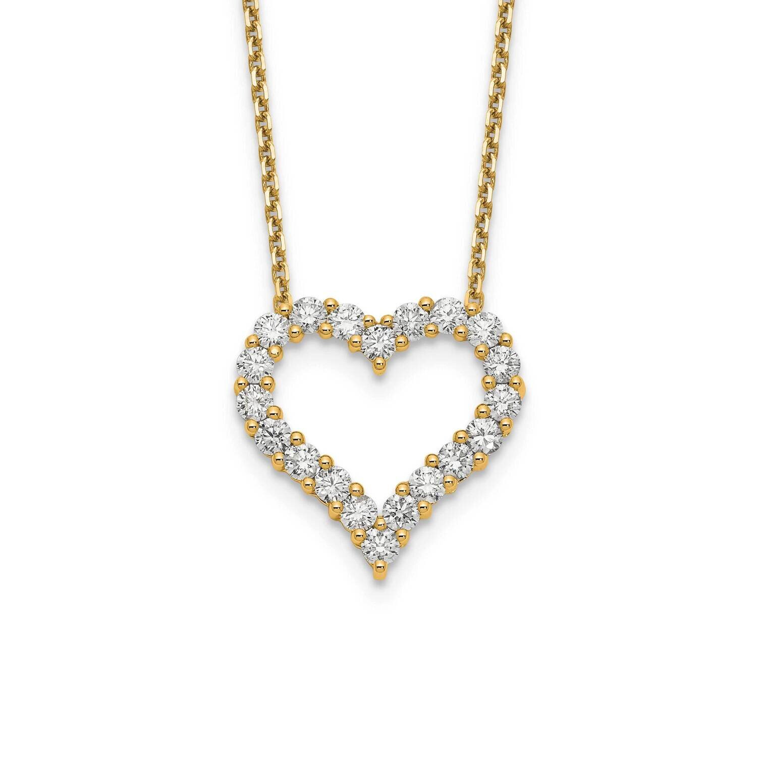 Heart Pendant with Chain 14k Gold PM1001-150-YA, MPN: PM1001-150-YLD, 191101806124