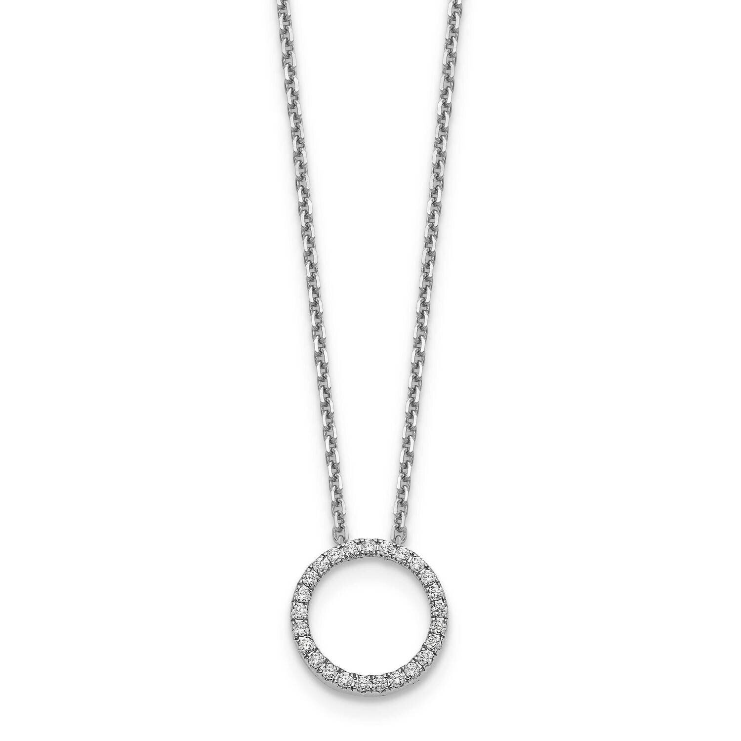 Circle Pendant 14k White Gold Diamond PM1002-025-WAA, MPN: PM1002-025-WA, 883957465074