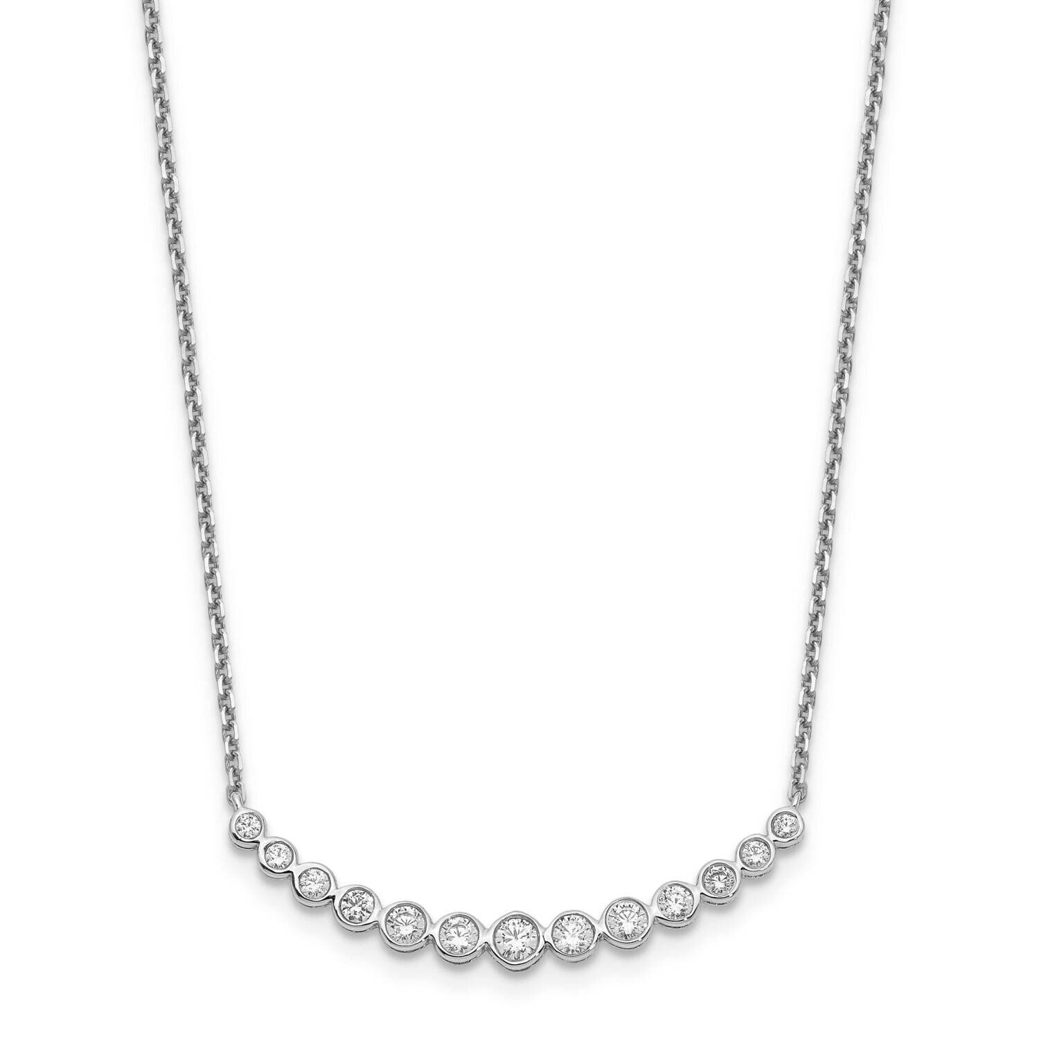 Necklace 14k White Gold Diamond PM1005-075-WA-18, MPN: PM1005-075-WA-18, 883957465258
