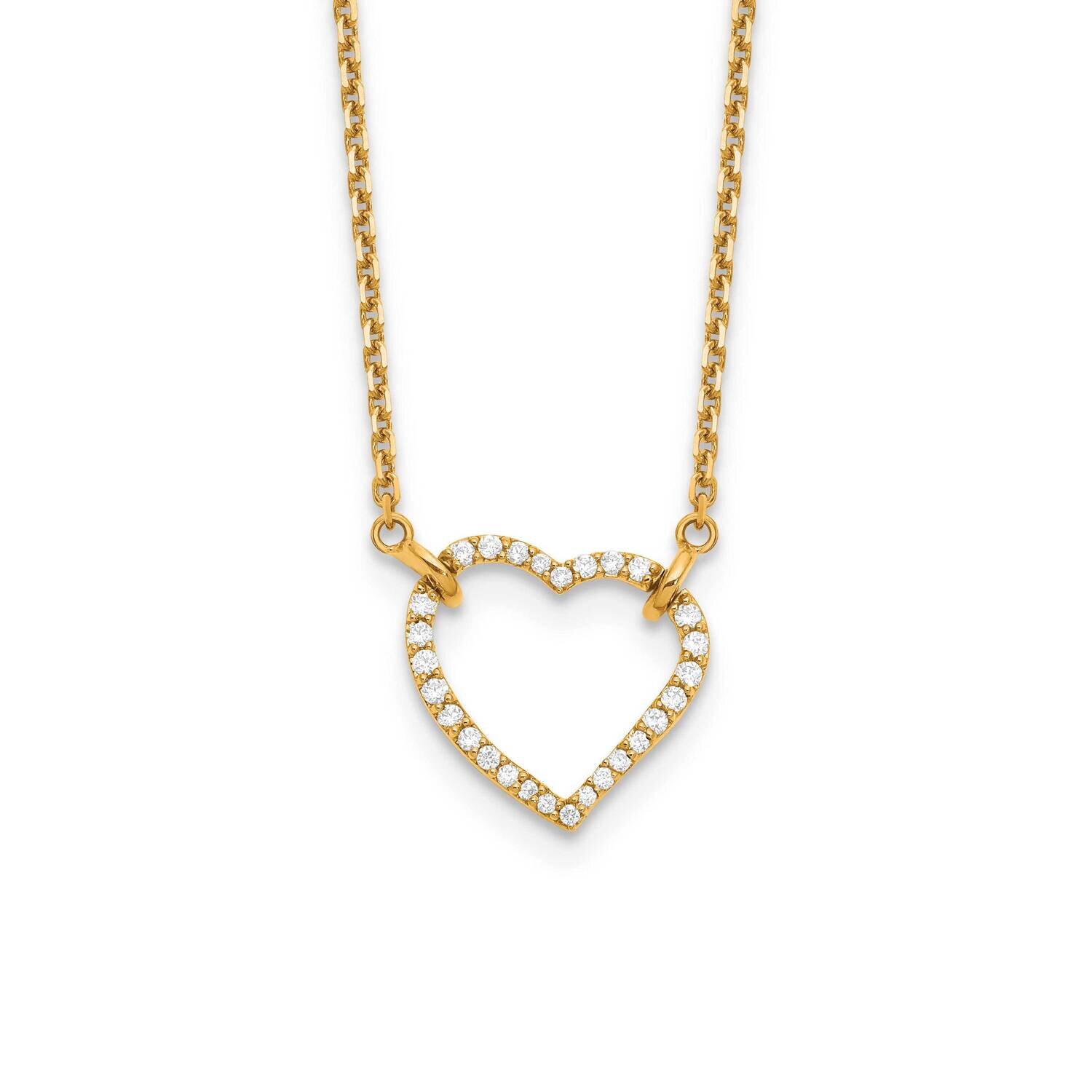 Heart Pendant Necklace 14k Gold PM1006-020-YA-18, MPN: PM1006-020-YLD-18, 191101806322