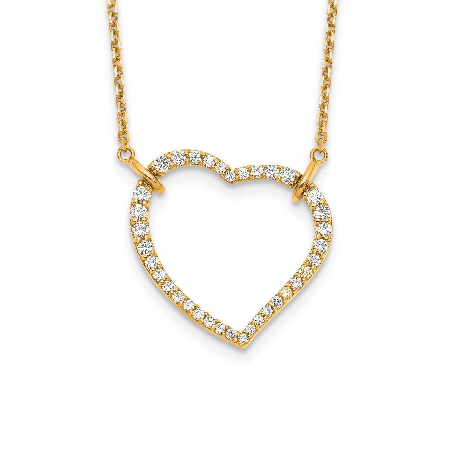 Heart Pendant Necklace 14k Gold PM1006-070-YA-18, MPN: PM1006-070-YLD-18, 191101806353