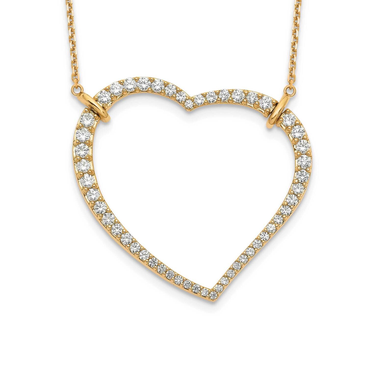 Heart Pendant Necklace 14k Gold PM1006-185-YA-18, MPN: PM1006-185-YLD-18, 191101806384