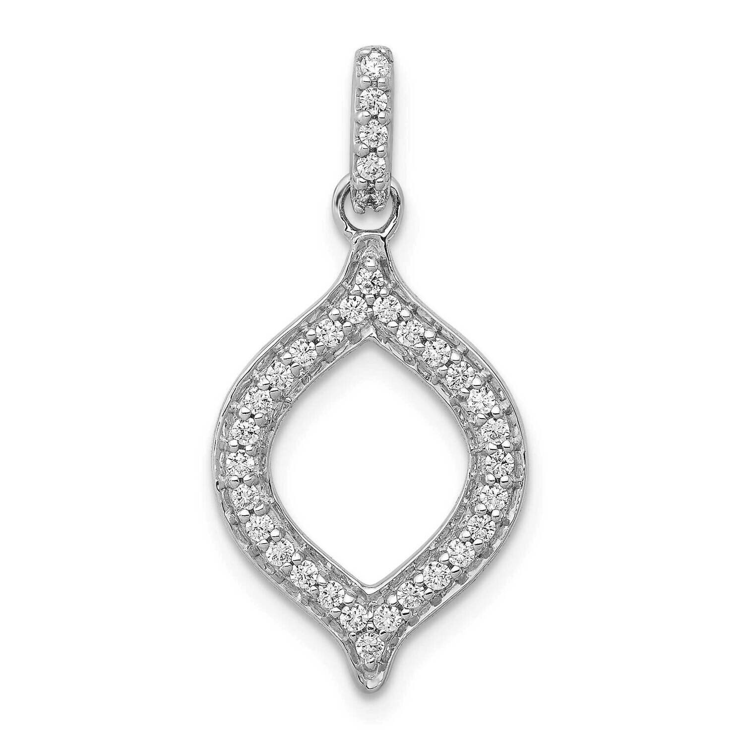 1/2Ct. Diamond Fancy Pendant 14k White Gold PM3701-025-WA