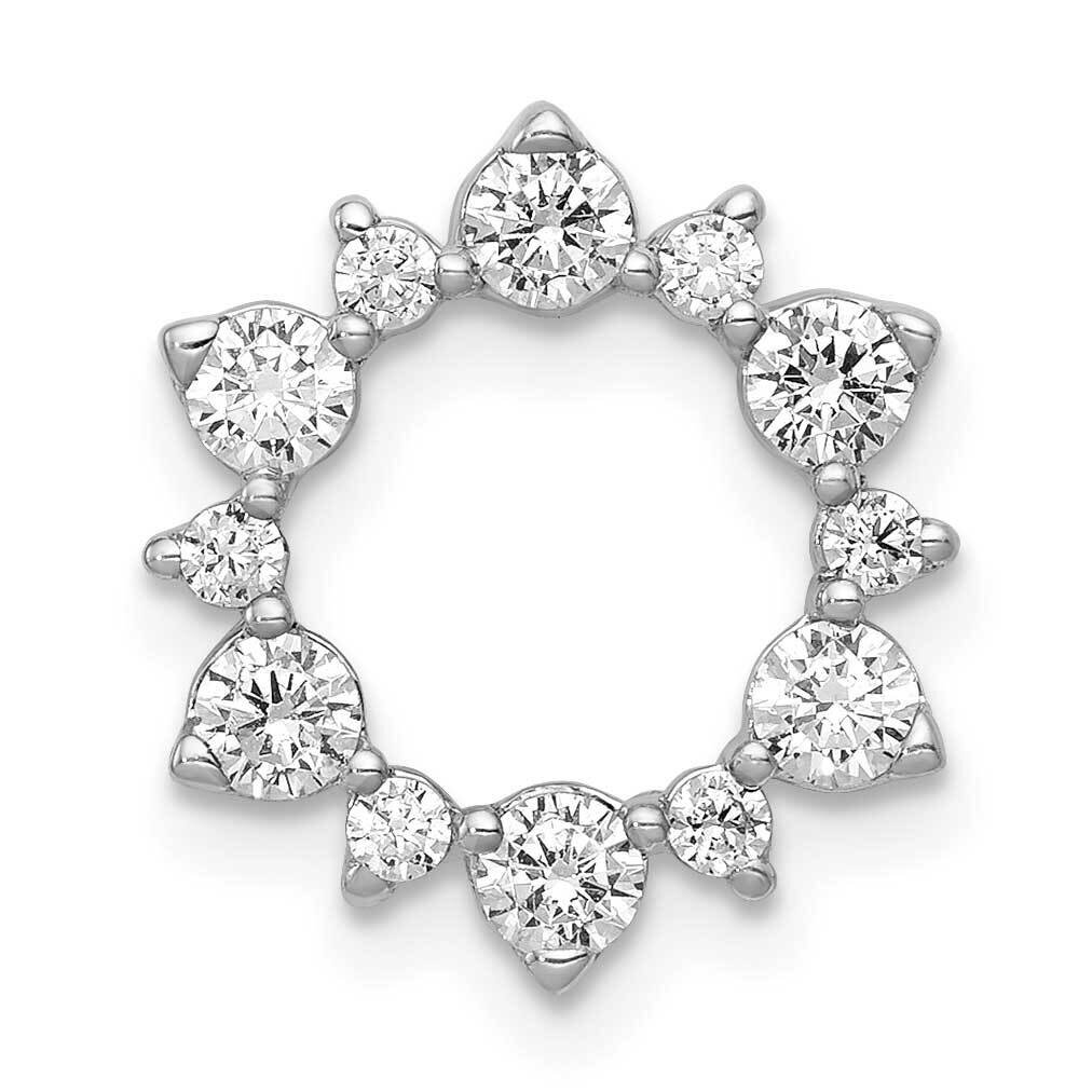 Fancy Circle Chain Slide 14k White Gold Diamond PM3704-062-WA, MPN: PM3704-062-WA, 883957465555
