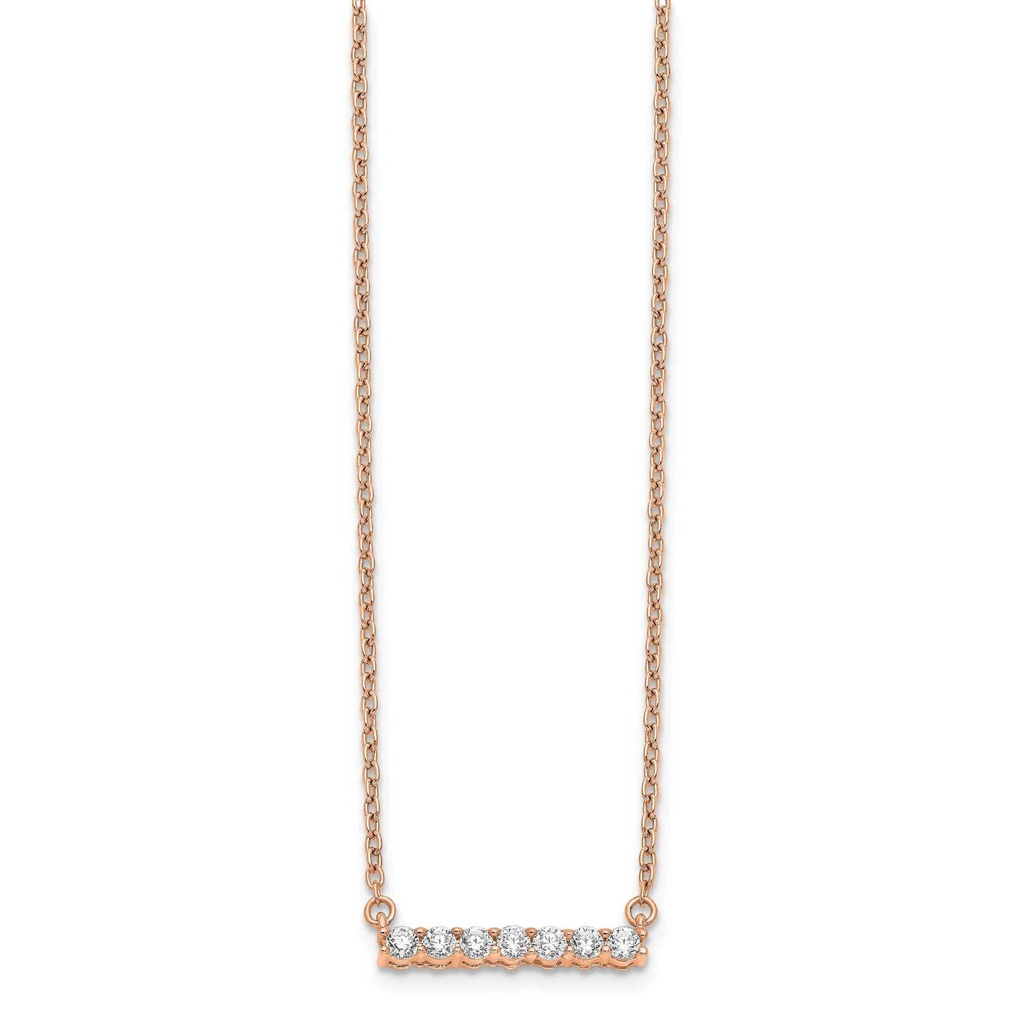 14Kr Si1/Si2, G H I, Bar Necklace Lab Grown Diamond PM3738-025-RLG, MPN: PM3738-025-RLG, 8839570791…