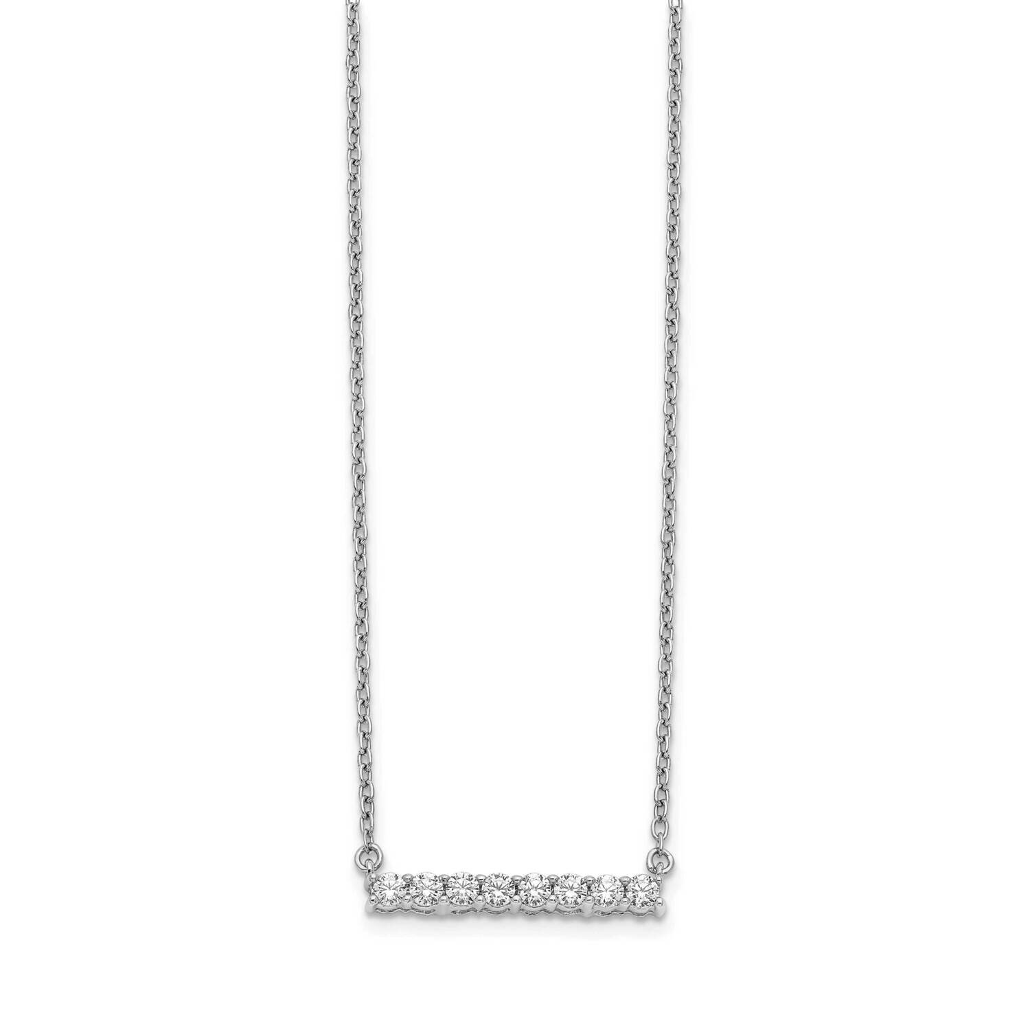 Bar Necklace 14k White Gold Diamond PM3738-033-WA, MPN: PM3738-033-WA, 883957275055