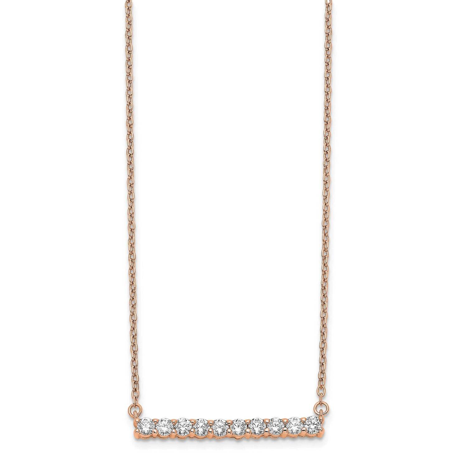 14Kr Si1/Si2, G H I, Bar Necklace Lab Grown Diamond PM3738-050-RLG, MPN: PM3738-050-RLG, 8839570798…