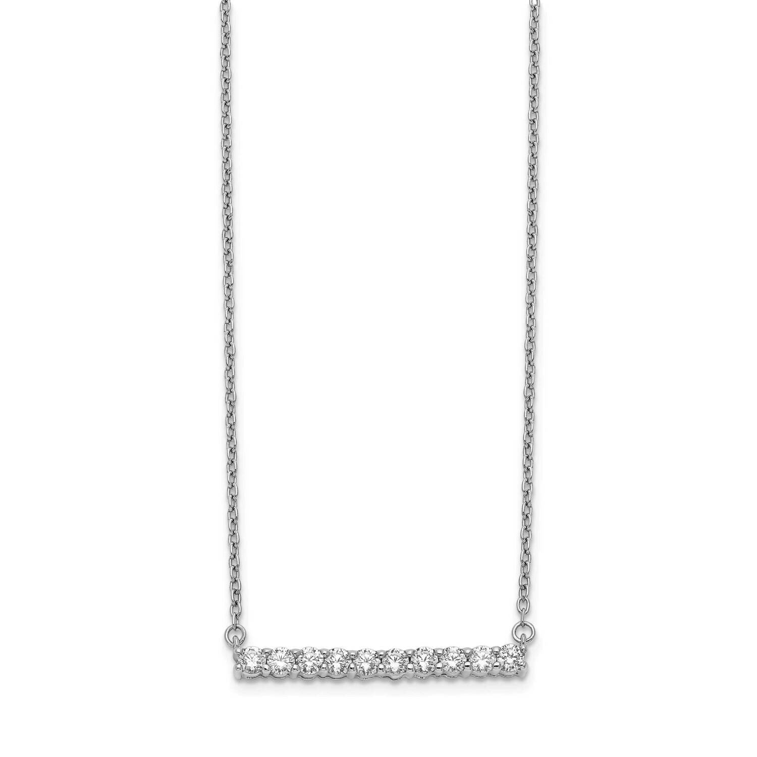 Bar Necklace 14k White Gold Diamond PM3738-050-WA, MPN: PM3738-050-WA, 883957465883