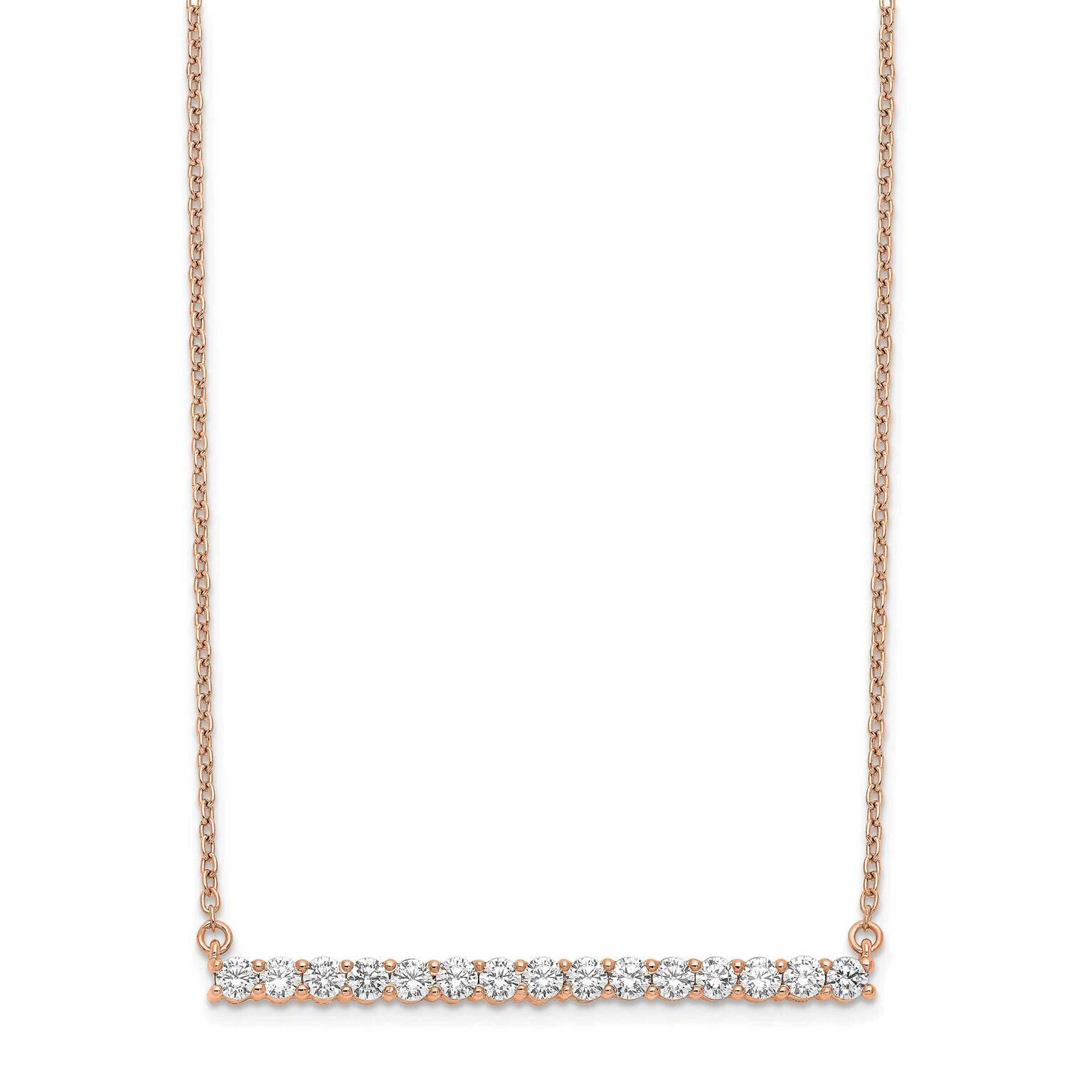14Kr Si1/Si2, G H I, Bar Necklace Lab Grown Diamond PM3738-075-RLG, MPN: PM3738-075-RLG, 8839570798…