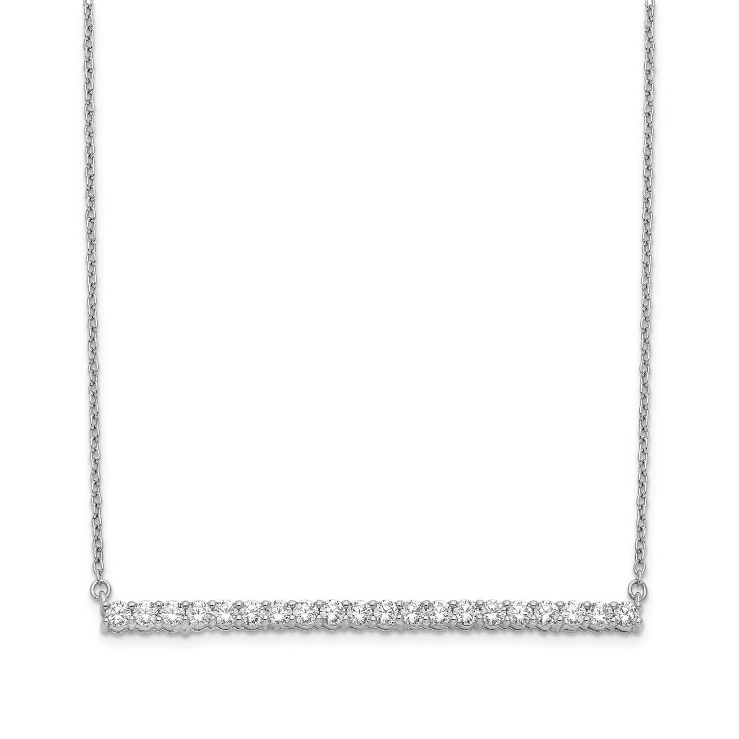 Bar Necklace 14k White Gold Diamond PM3738-100-WA, MPN: PM3738-100-WA, 883957275086