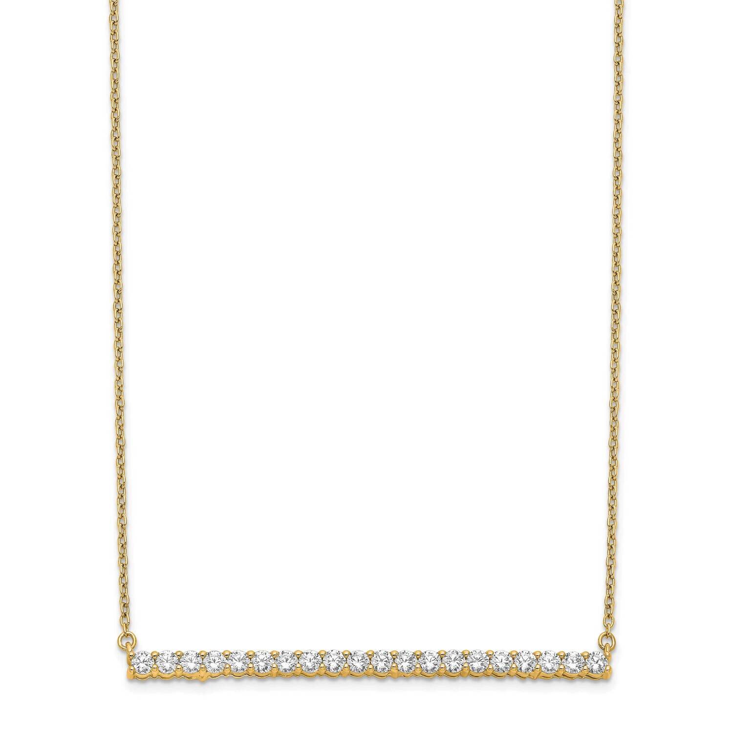 Si1/Si2, G H I, Bar Necklace 14k Yellow Gold Lab Grown Diamond PM3738-100-YLG, MPN: PM3738-100-YLG,…