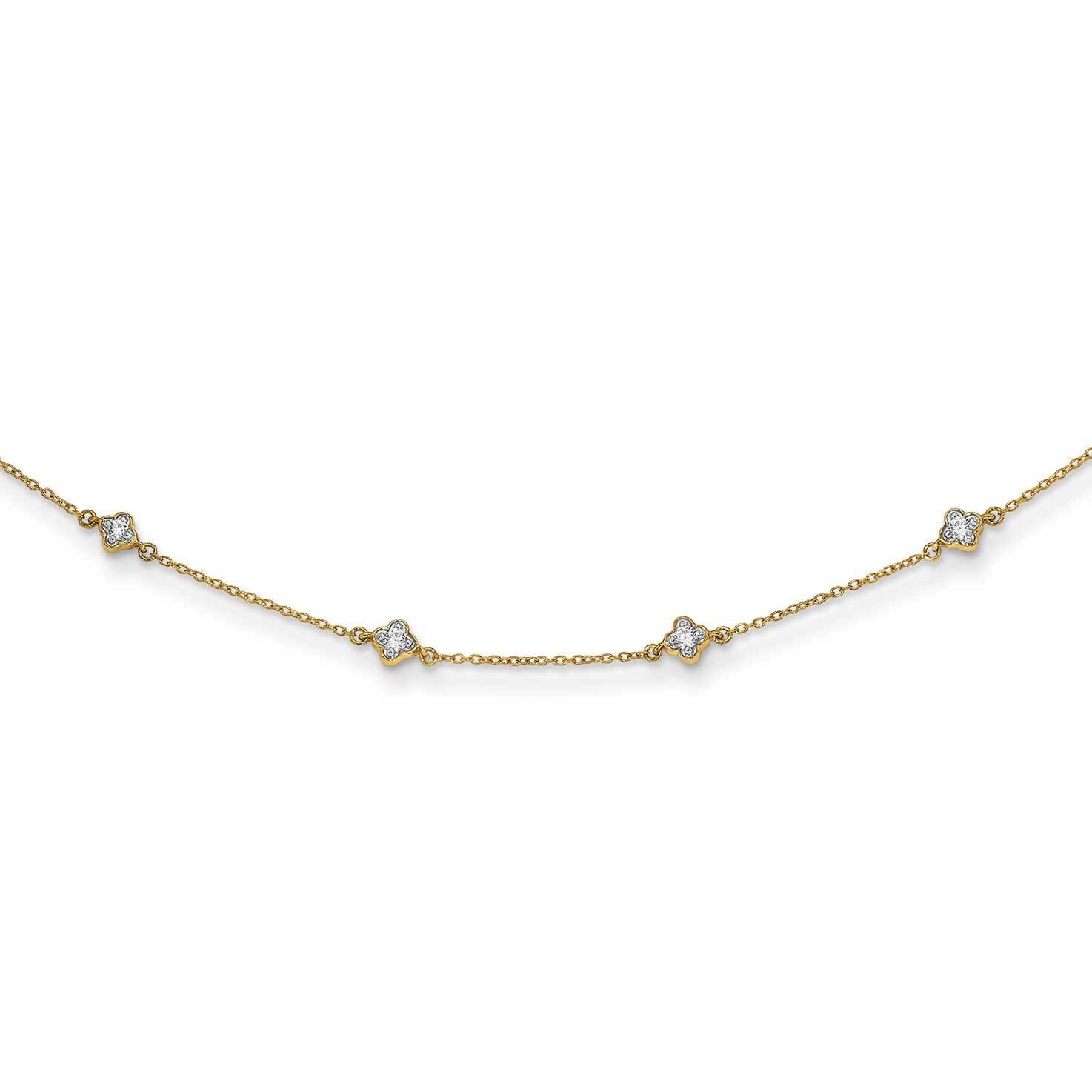 Multi Station Necklace 14k Gold Diamond PM3753-050-YA, MPN: PM3753-050-YA, 883957207759