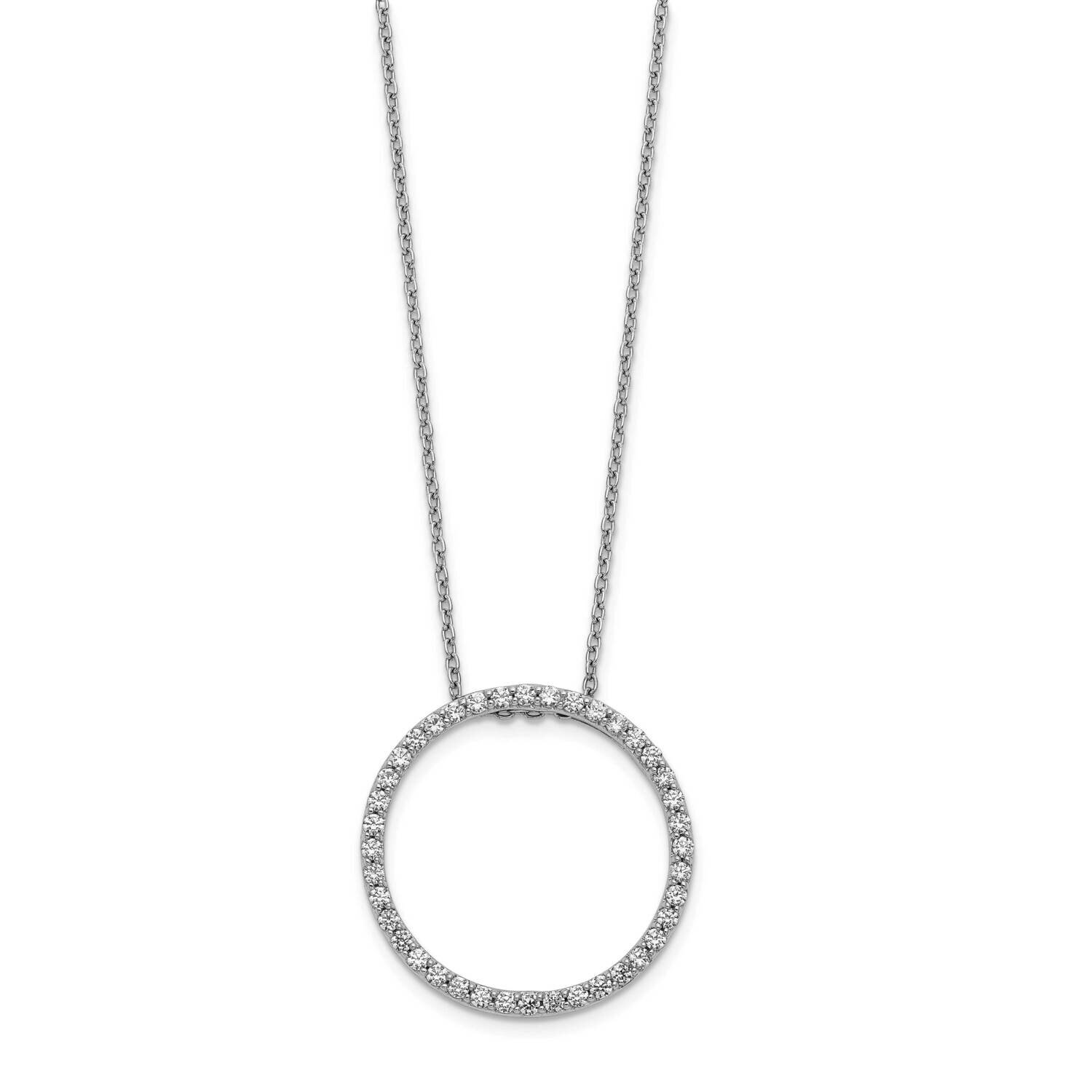Circle Necklace 14k White Gold Diamond PM3781-060-WA, MPN: PM3781-060-WA, 883957276519