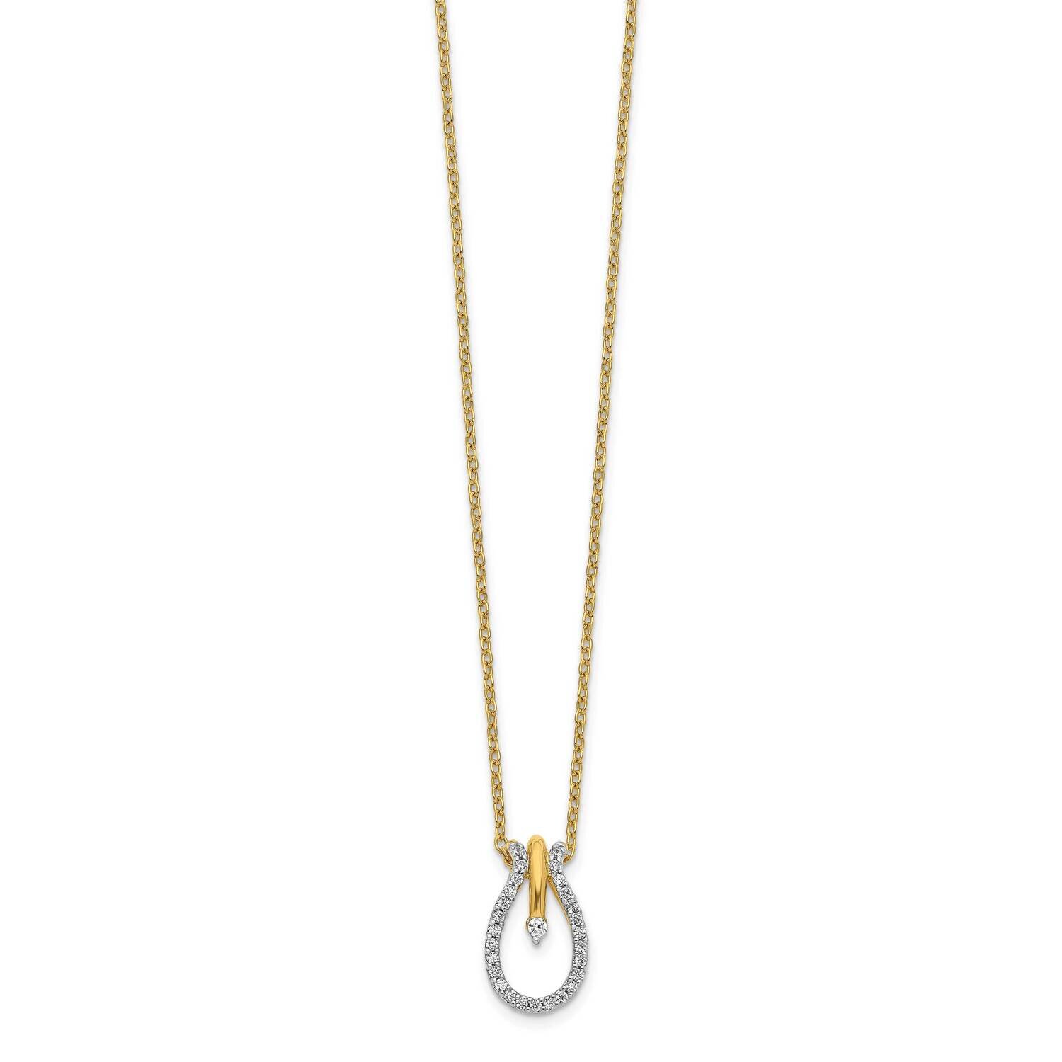 Necklace 14k Gold Diamond PM3785-015-YA, MPN: PM3785-015-YA, 883957665146
