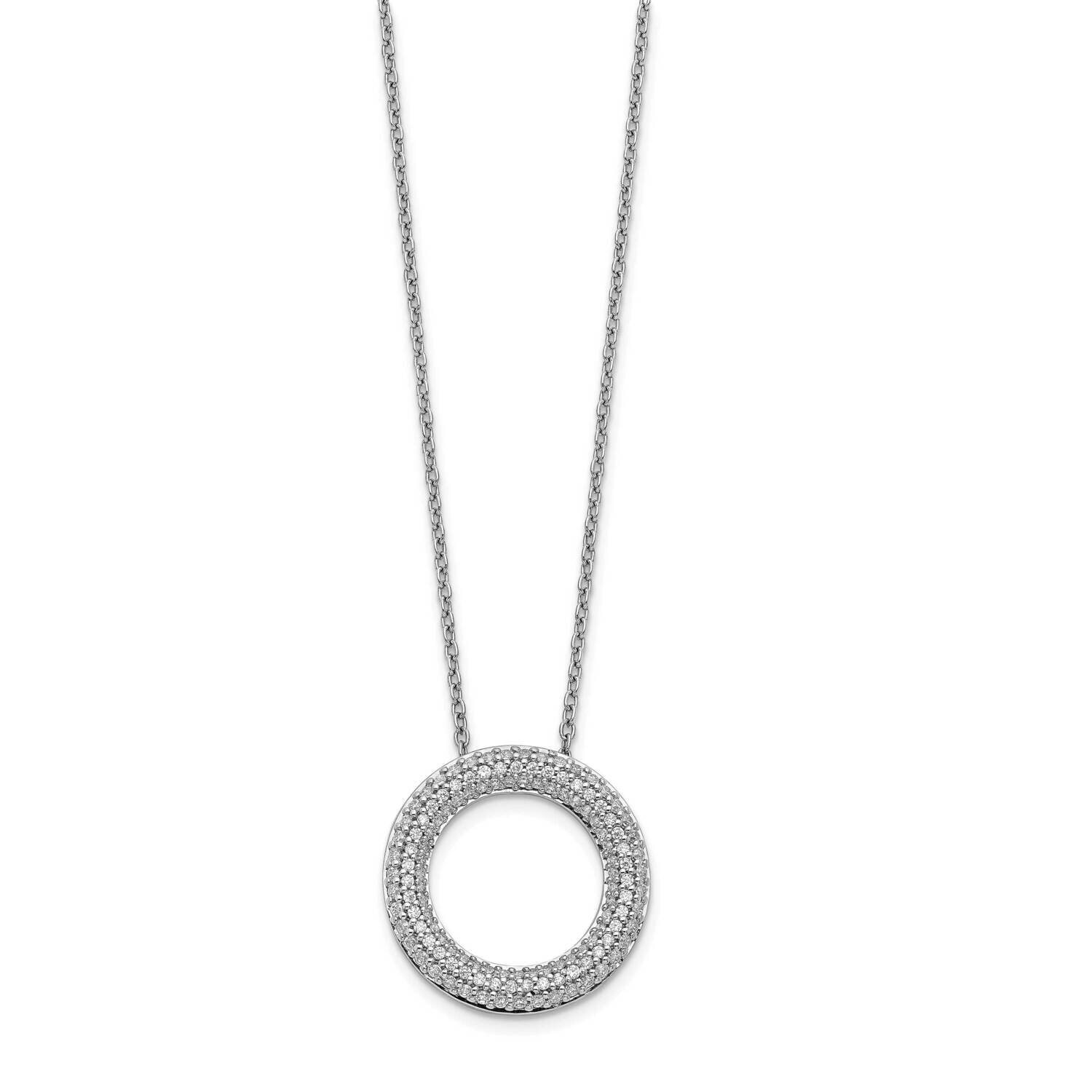 Circle Necklace 14k White Gold Diamond PM3789-060-WA, MPN: PM3789-060-WA, 883957207780