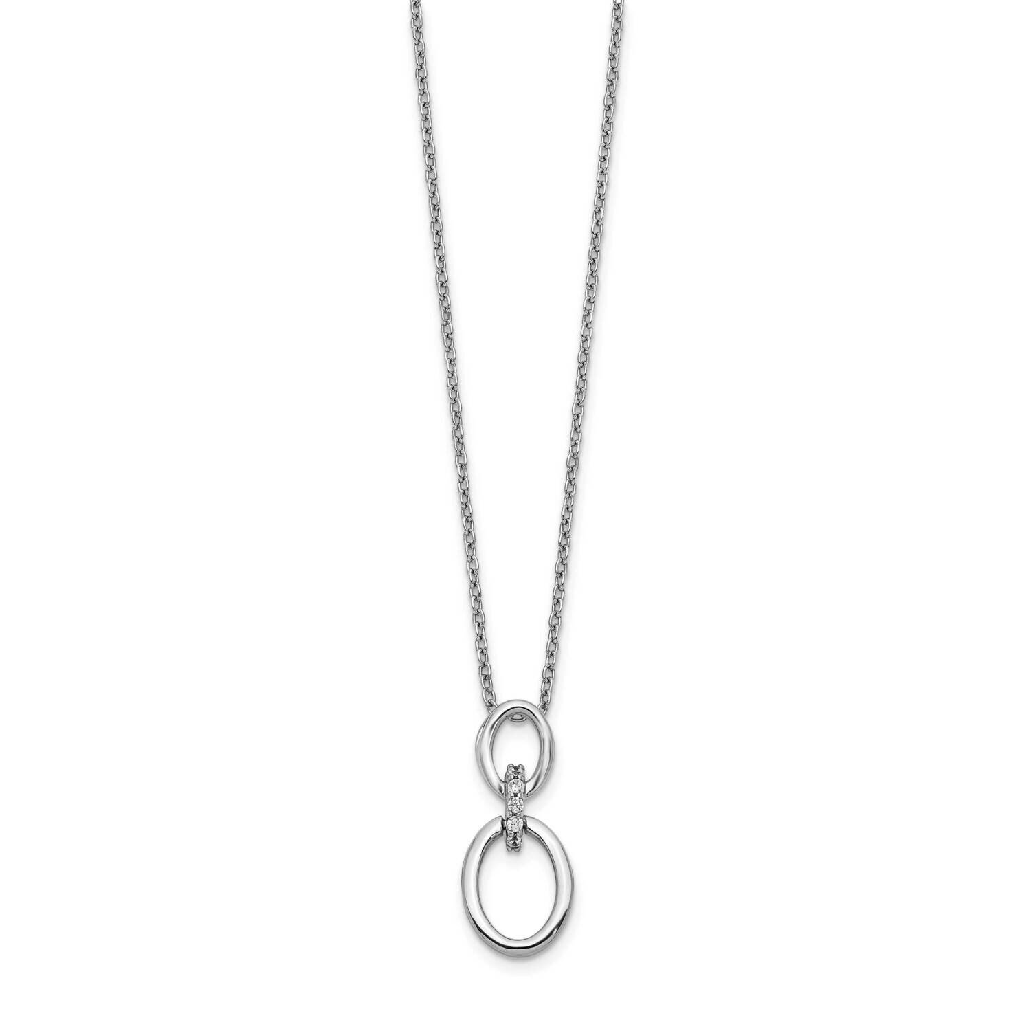 Ovals Necklace 14k White Gold Diamond PM3802-004-WA, MPN: PM3802-004-WA, 883957665368