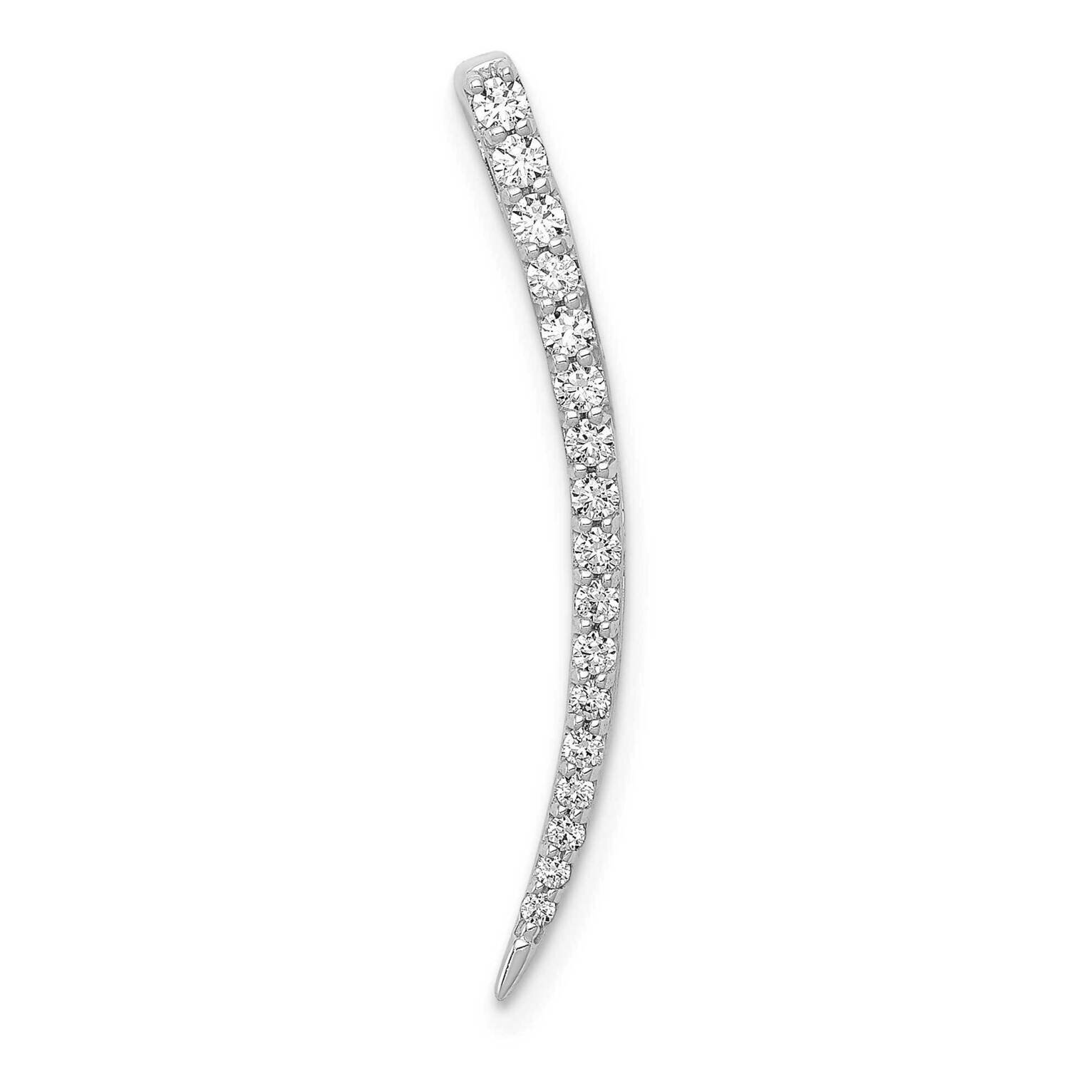 1/4Ct. Diamond Fancy Chain Slide 14k White Gold PM3867-025-WA, MPN: PM3867-025-WA, 883957665566