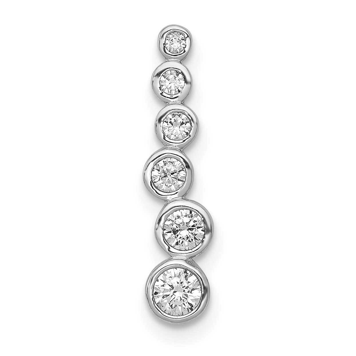 1/4Ct. Diamond Fancy Chain Slide 14k White Gold PM3871-025-WA, MPN: PM3871-025-WA, 883957290553