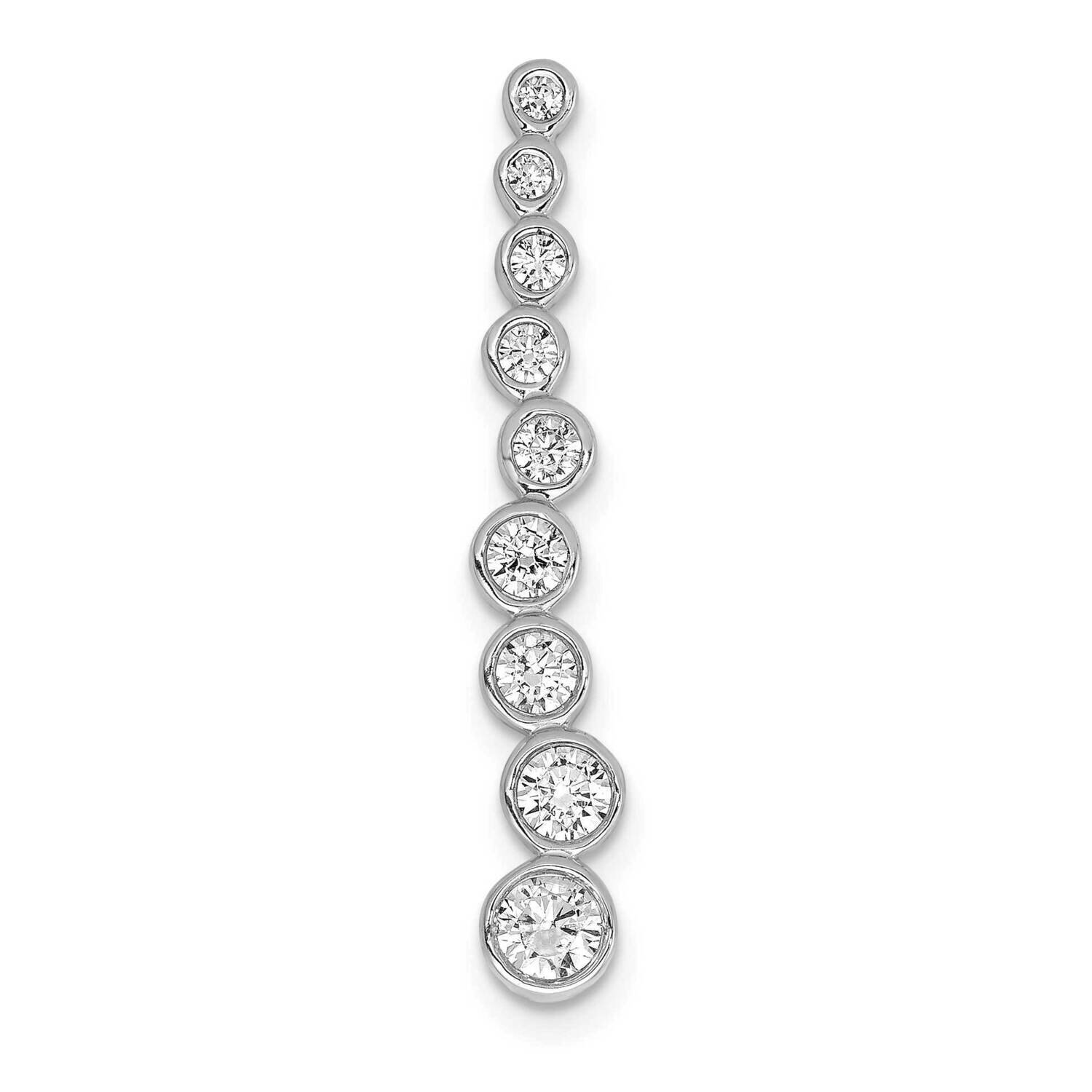 1/2Ct. Diamond Fancy Chain Slide 14k White Gold PM3871-050-WA, MPN: PM3871-050-WA, 883957085692