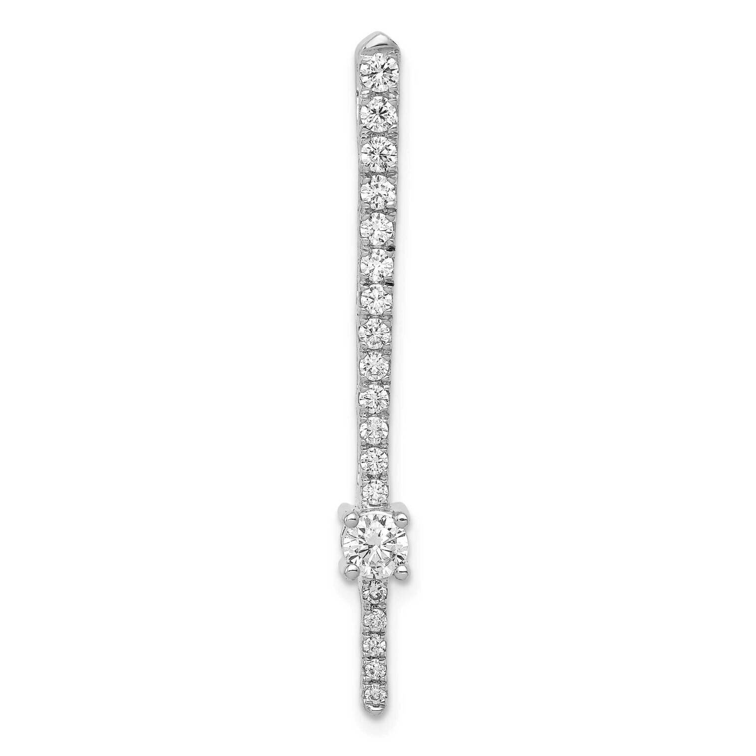 5/8Ct. Diamond Fancy Chain Slide 14k White Gold PM3877-063-WA