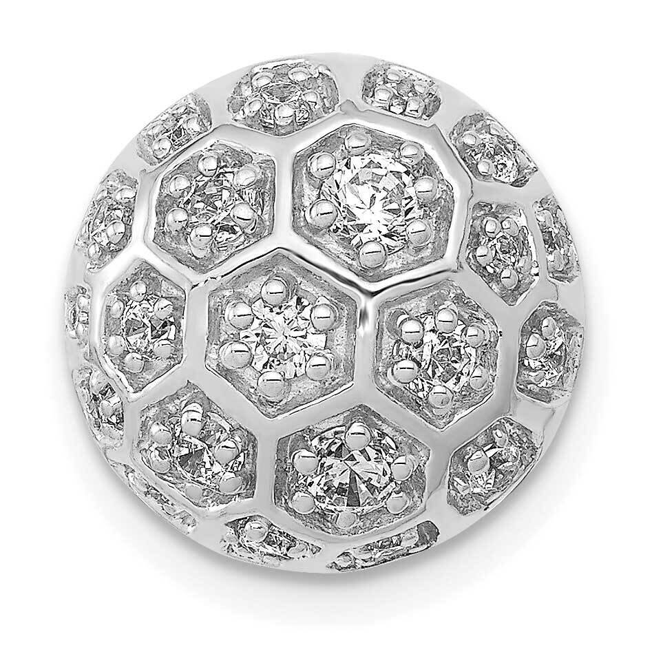 Diamond Si1/Si2, G H I, Honeycomb Chain Slide 14k White Gold Lab Grown PM3890-050-WLG, MPN: PM3890-…