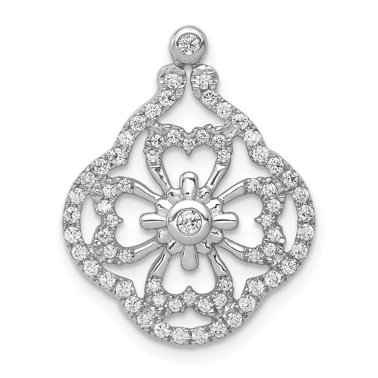 1/2Ct. Diamond Fancy Chain Slide 14k White Gold PM3946-050-WA, MPN: PM3946-050-WA, 883957885131
