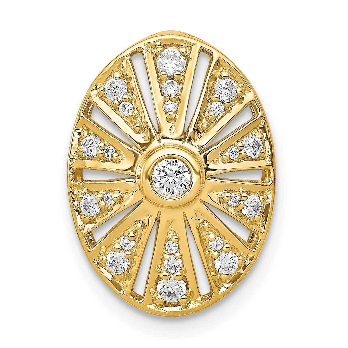 1/4Ct. Diamond Vintage Oval Chain Slide 14k Gold PM3947-025-YA, MPN: PM3947-025-YA, 883957503677