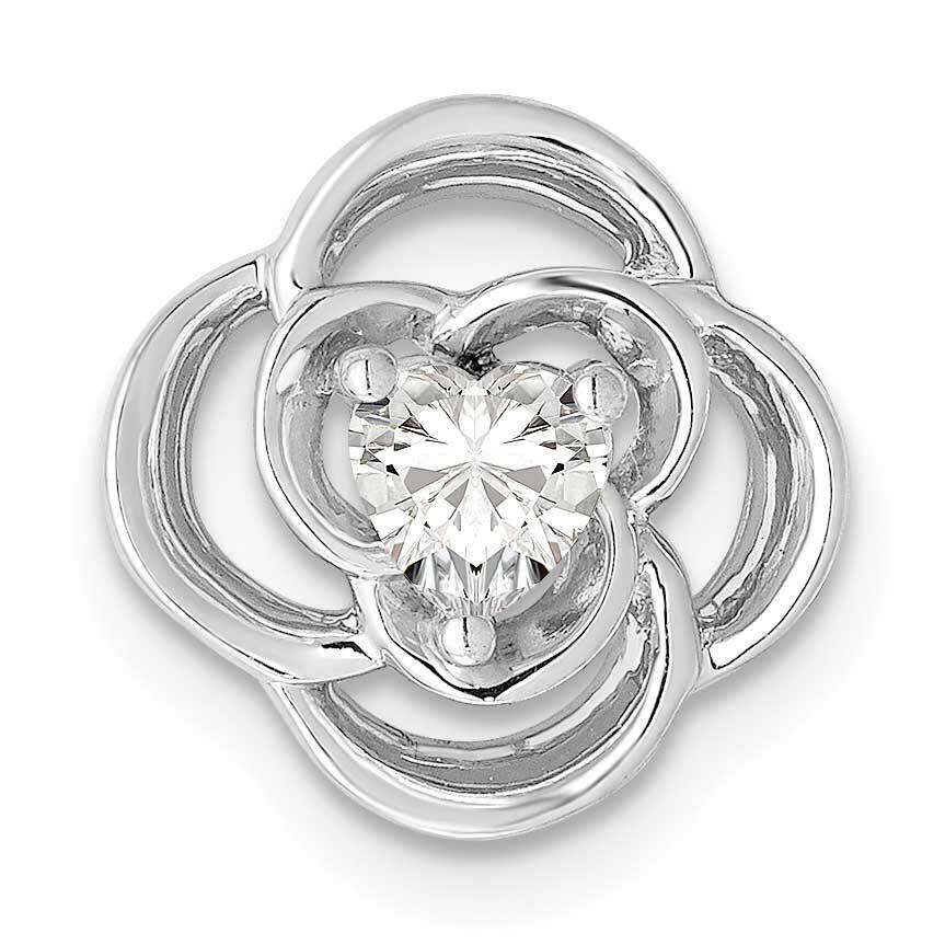 Flower Chain Slide 14k White Gold Diamond PM3976-025-WA, MPN: PM3976-025-WA, 883957504049