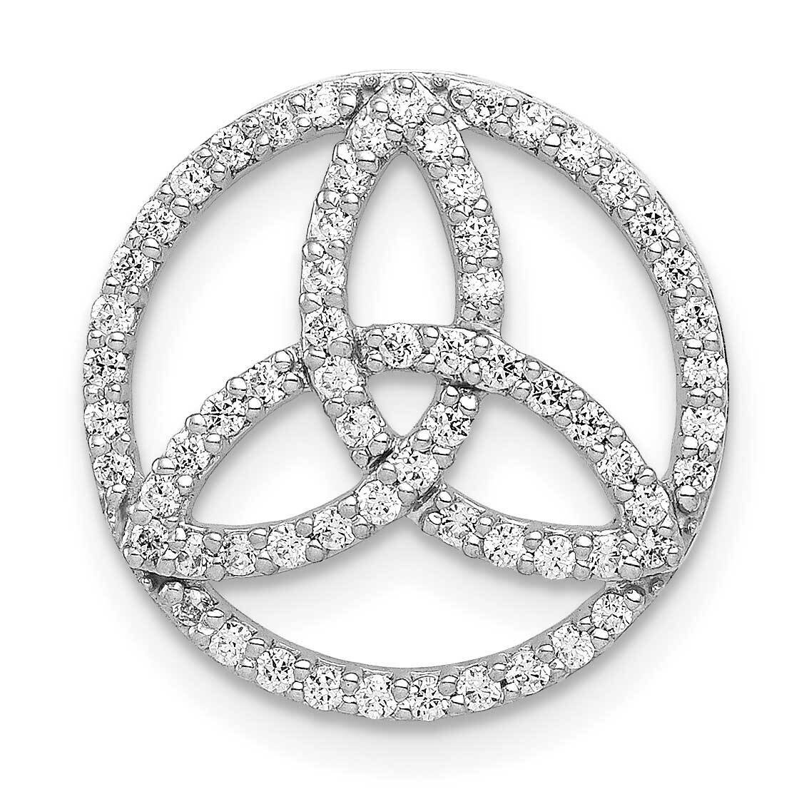 Celtic Circle Chain Slide 14k White Gold Diamond PM4057-033-WA, MPN: PM4057-033-WA, 883957296081