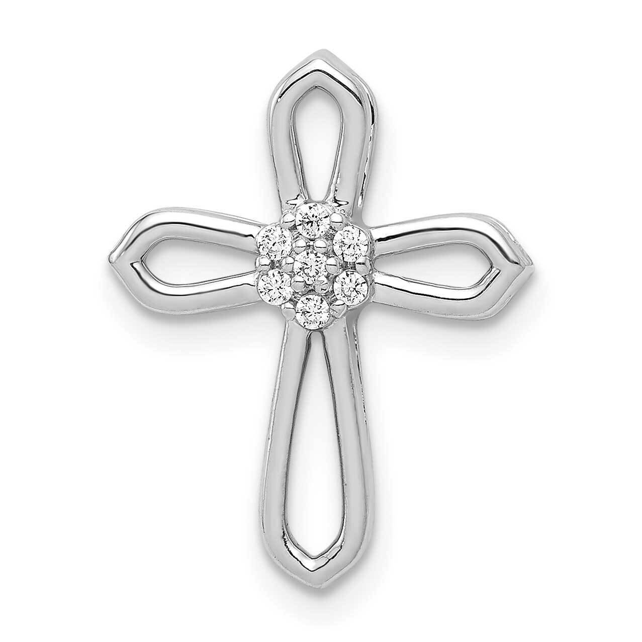 1/20Ct. Diamond Cross Pendant 14k White Gold PM4061-006-WA, MPN: PM4061-006-WA, 883957505916